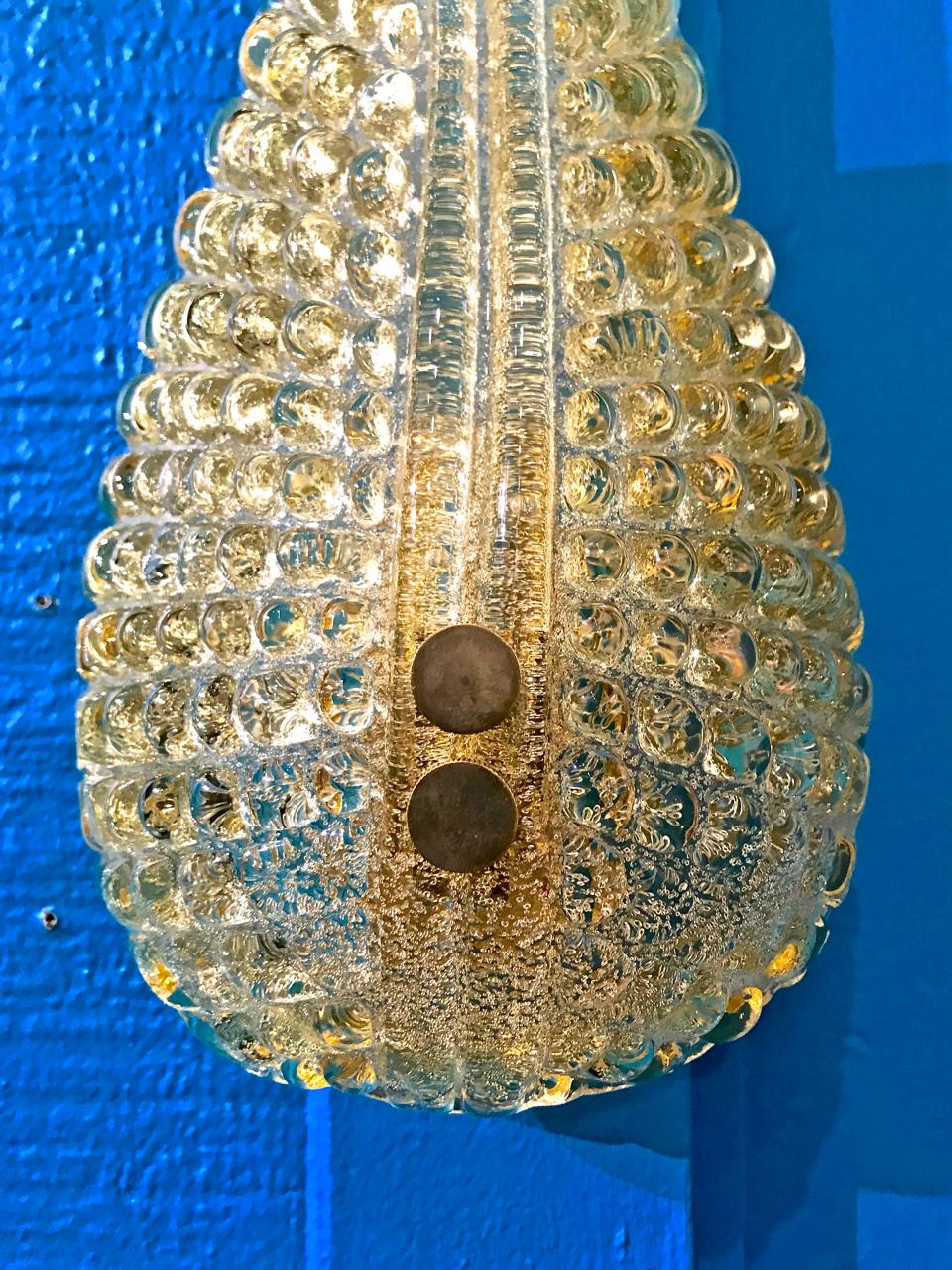Murano Sconces, Shell Form circa 1960 1
