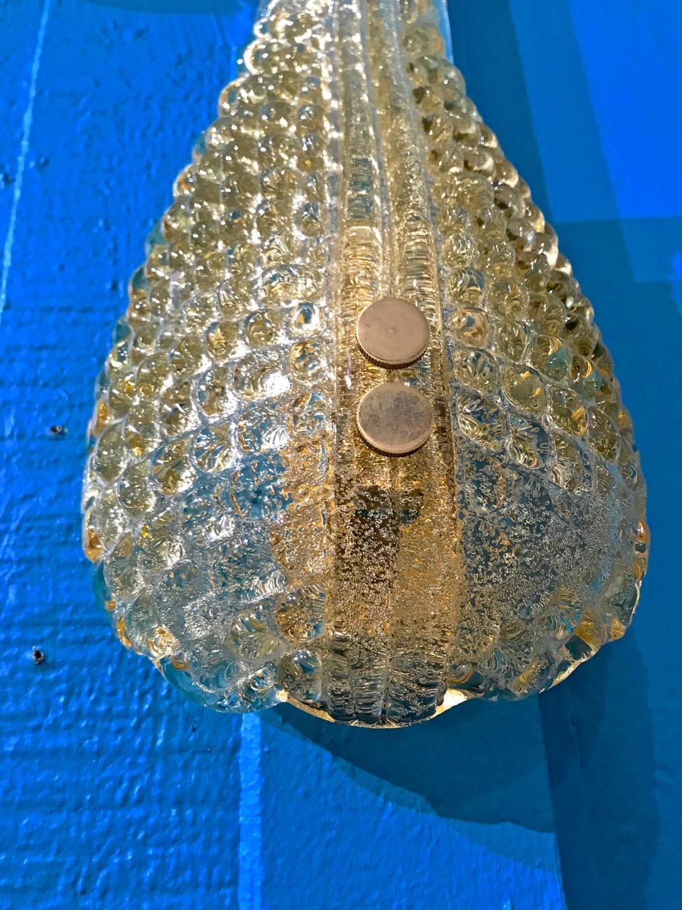 Murano Sconces, Shell Form circa 1960 2