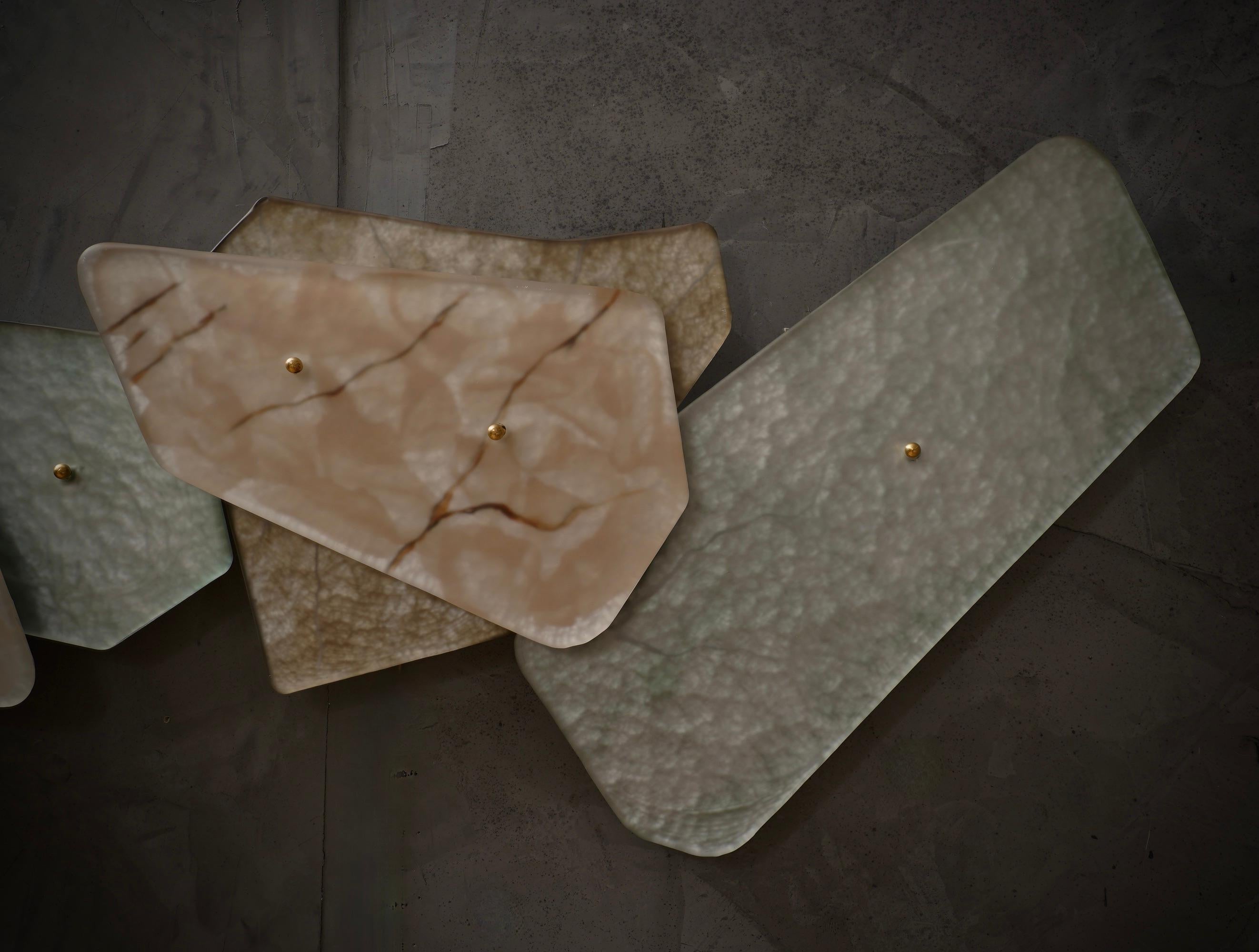 Murano Sculpture / Installation Art Glass Wall Light and Sconces, 2020 In Good Condition For Sale In Roma, Lazio