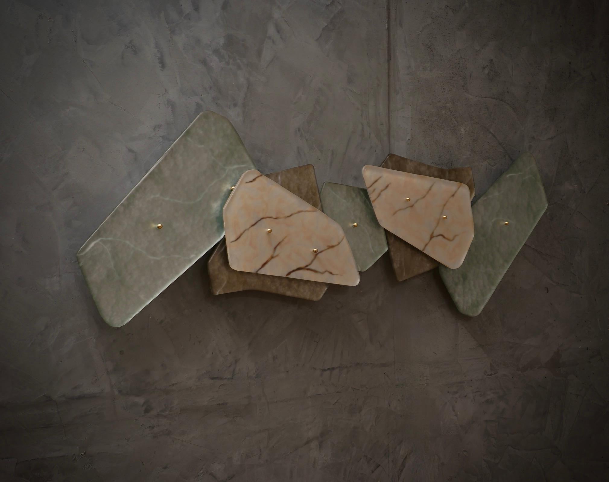 Murano Sculpture / Installation Art Glass Wall Light and Sconces, 2020 For Sale 1