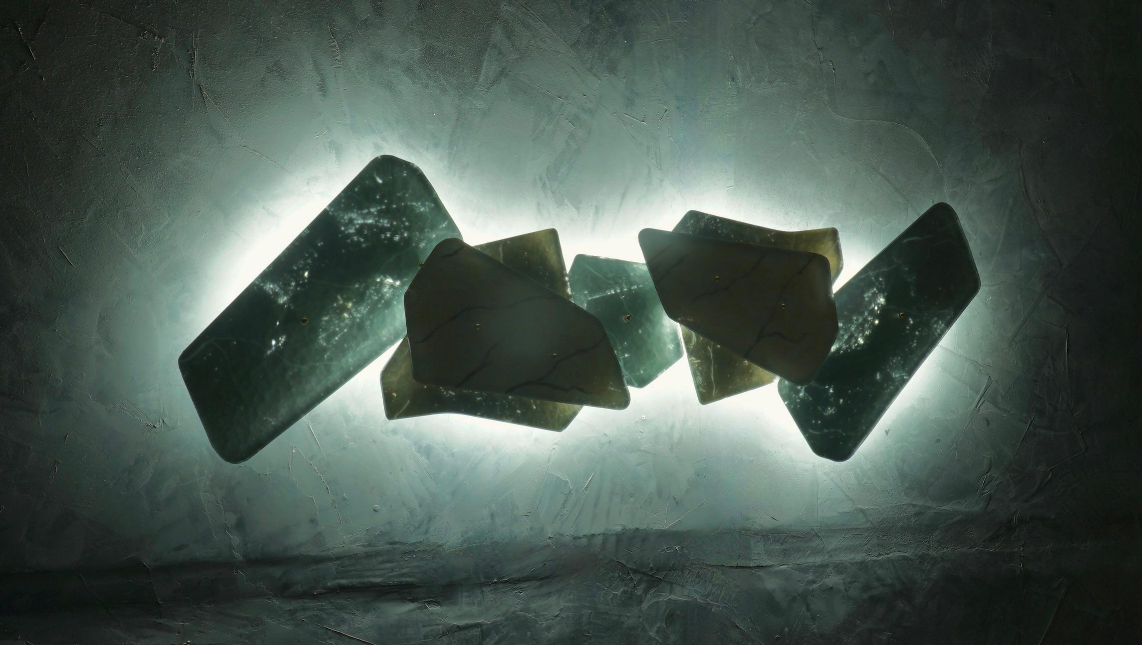 Murano Sculpture / Installation Art Glass Wall Light and Sconces, 2020 For Sale 2