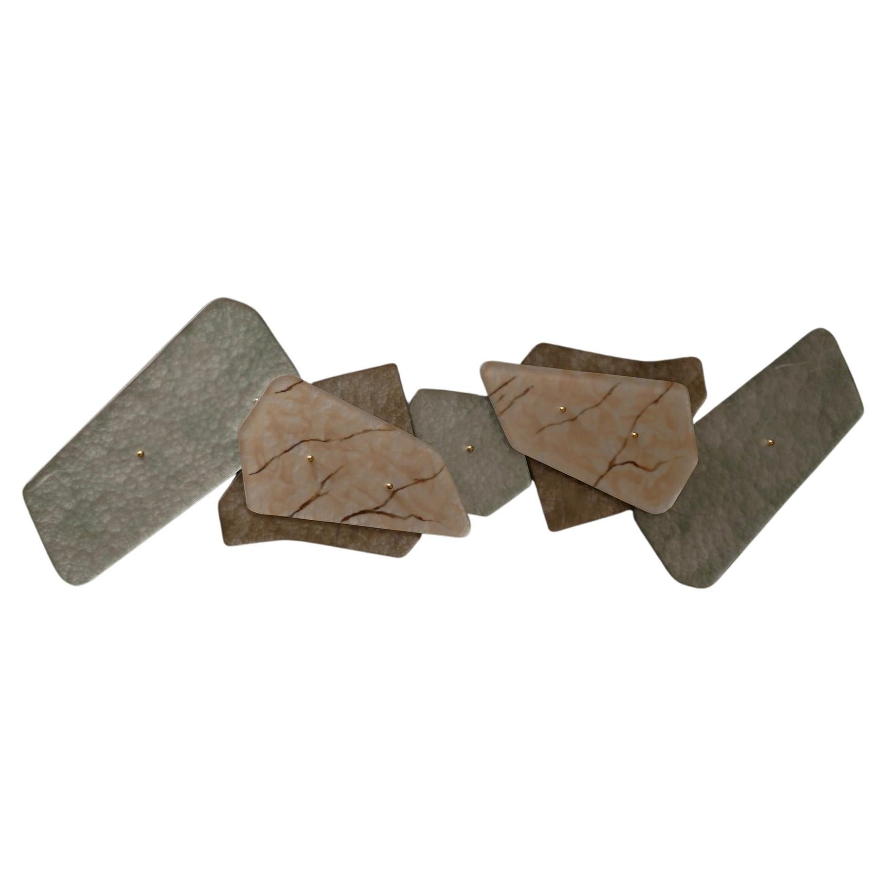 Murano Sculpture / Installation Art Glass Wall Light and Sconces, 2020 For Sale