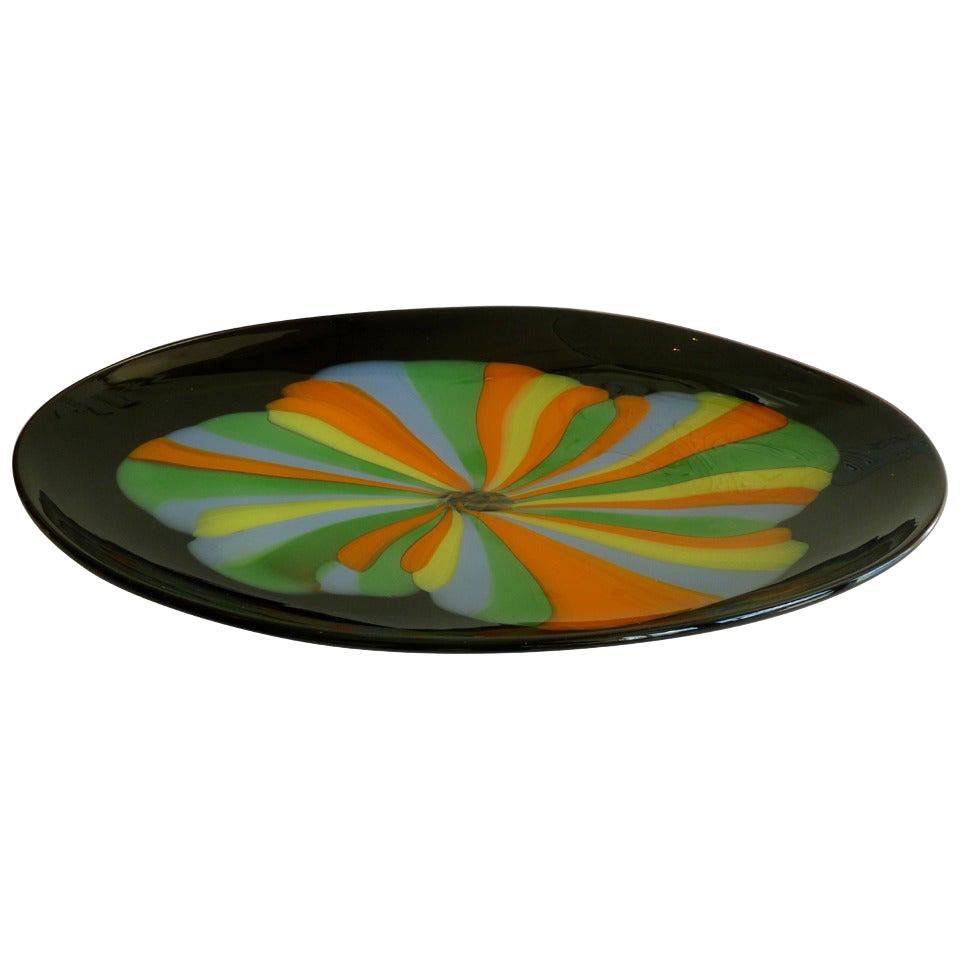 Murano Seguso Glass Centerpiece Bowl Serving