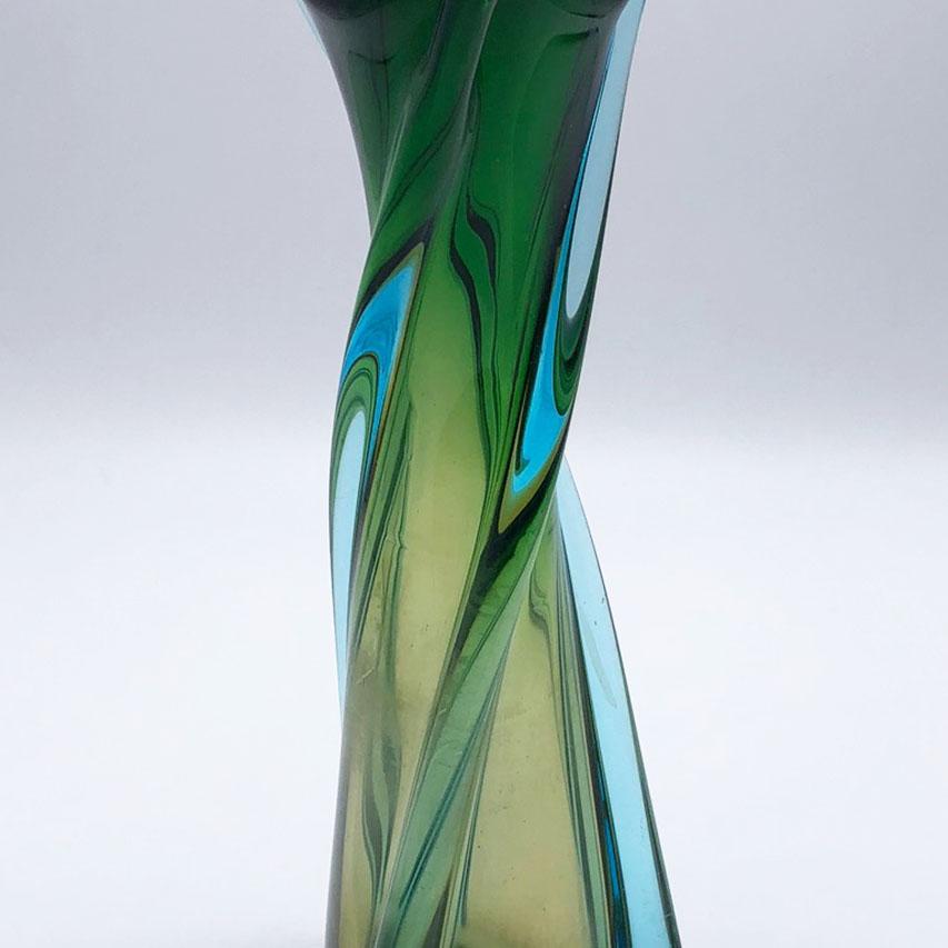 Murano Seguso Glass Vase, circa 1960 at 1stDibs