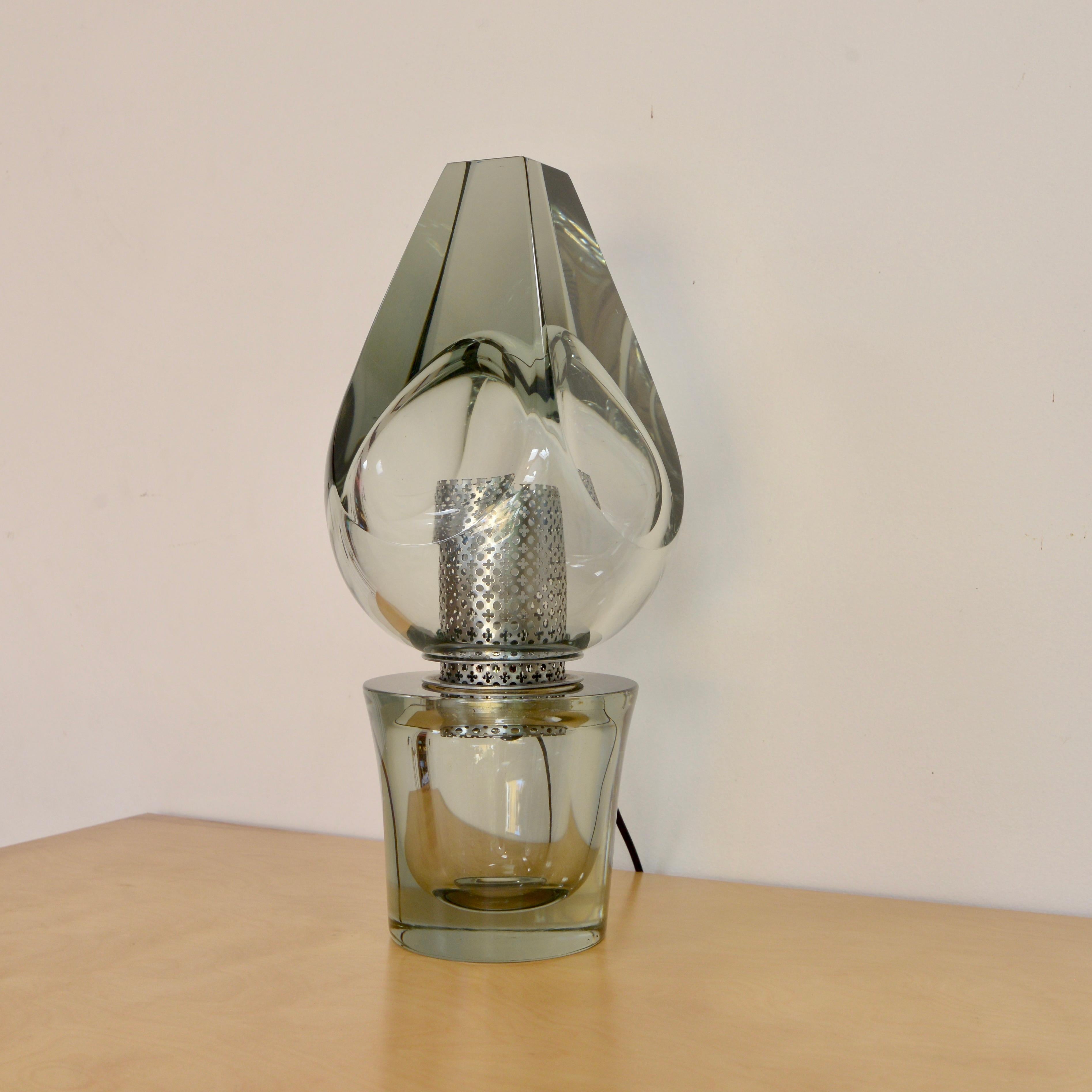 Murano Seguso-Tischlampe (Moderne der Mitte des Jahrhunderts) im Angebot