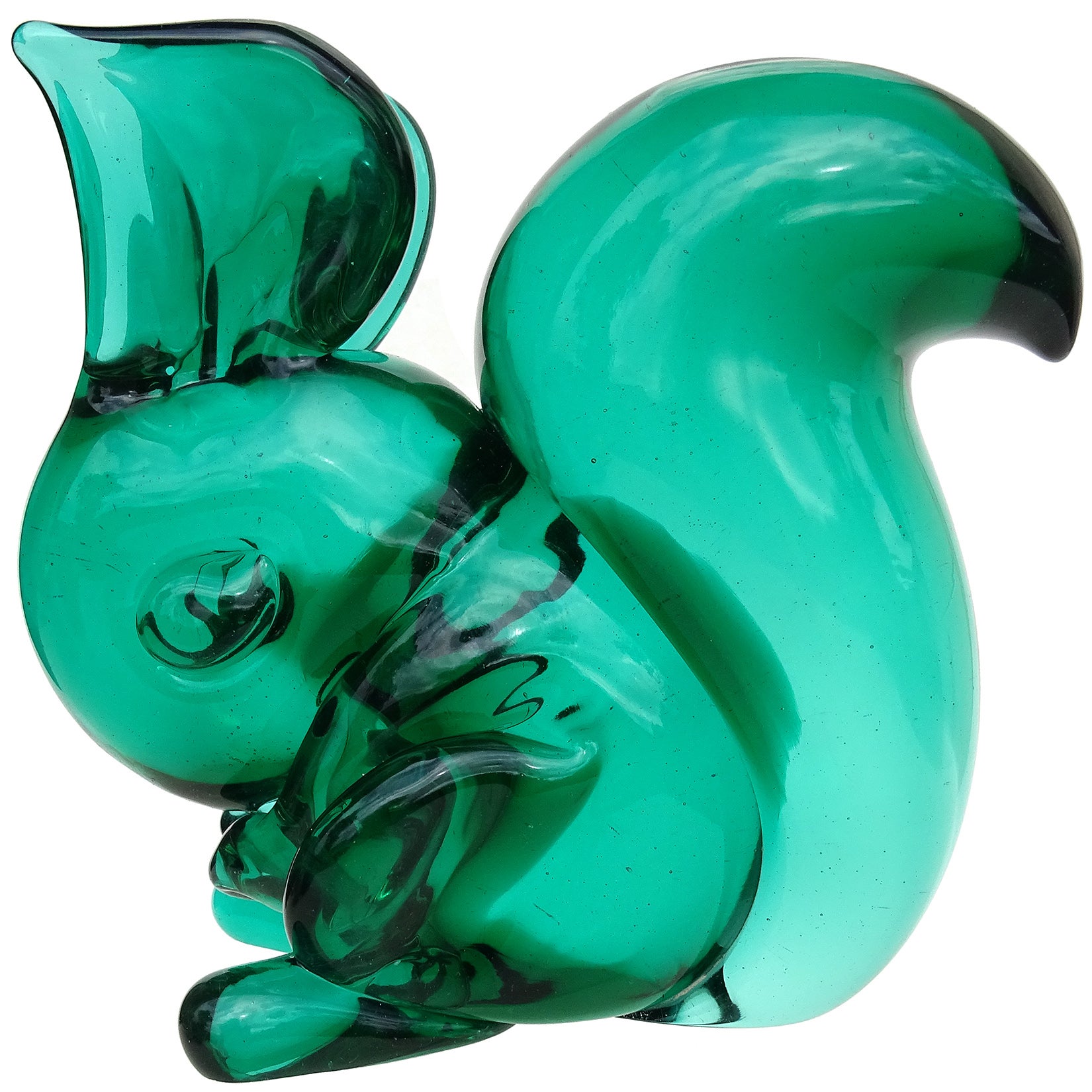 Seguso Vetri d'Arte Poli Sommerso Murano Glass Sommerso Scultura in vetro di Murano