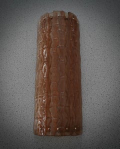 Murano Semi Circle Orange Color Art Glass Wall Light and Sconces, 2020