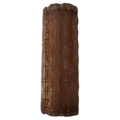 Lámpara de pared y apliques de cristal artístico de Murano semicircular de color naranja, 2020 Lámpara de pared y apliques de cristal artístico de Murano semicircular de color naranja, 2020