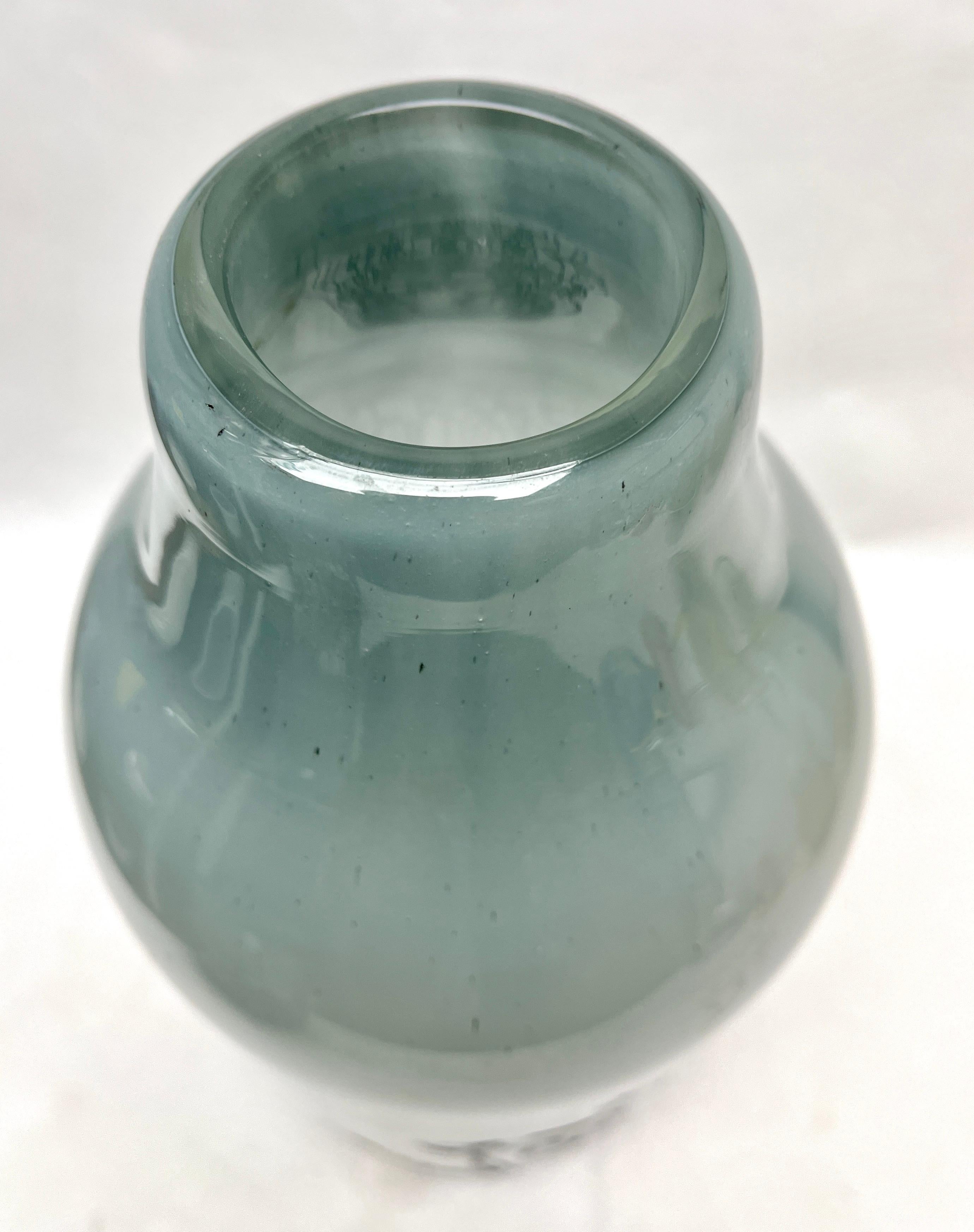 Ensemble de vases de Murano fabriqués à la main avec des fils mélangés, années 1960 en vente 5