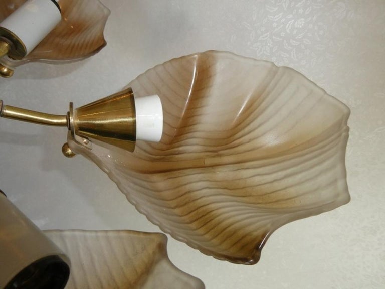 Murano Shell Chandelier For Sale at 1stDibs