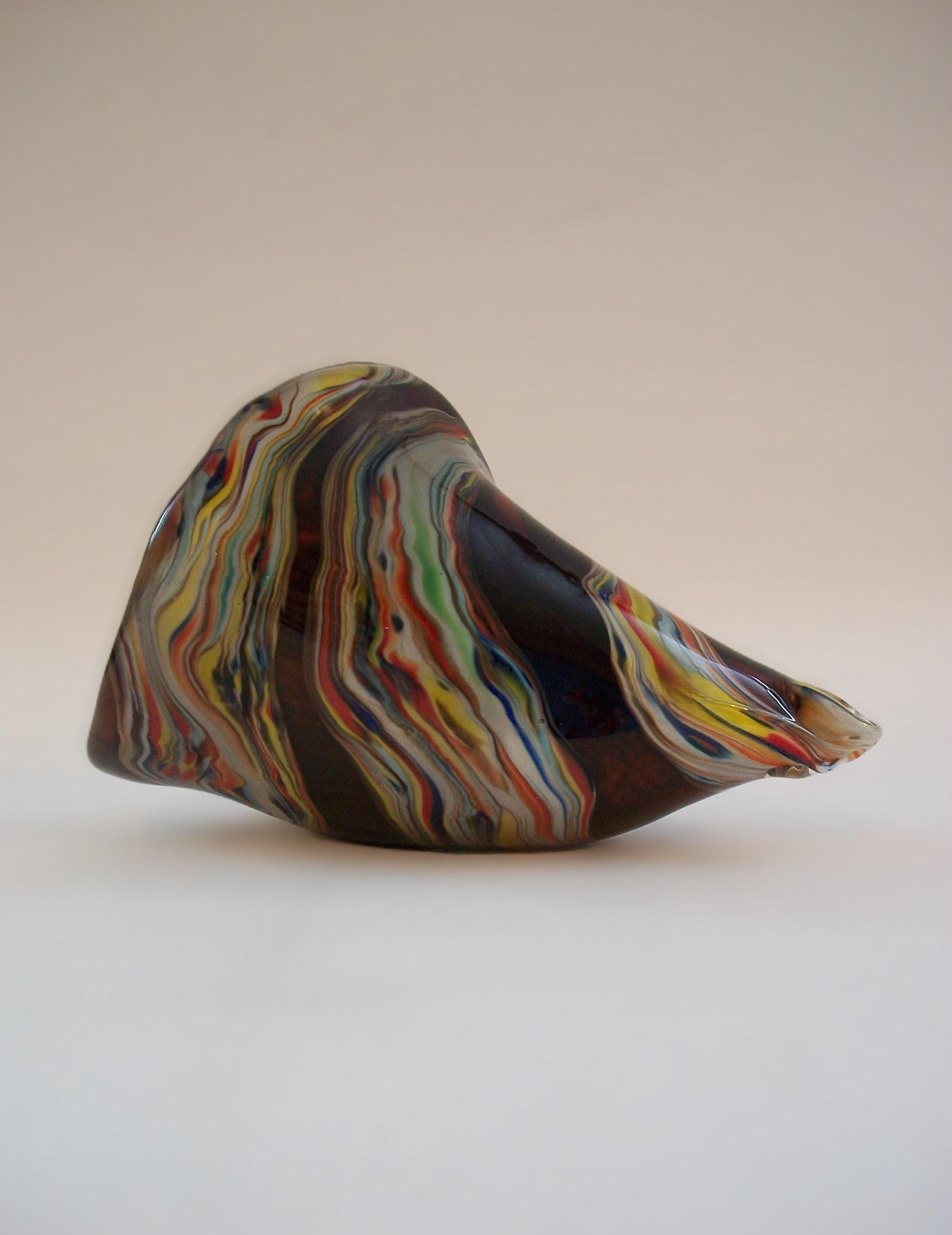 Fatto a mano Scultura in vetro a forma di conchiglia di Murano - Non firmata - Italia - Fine XX secolo in vendita