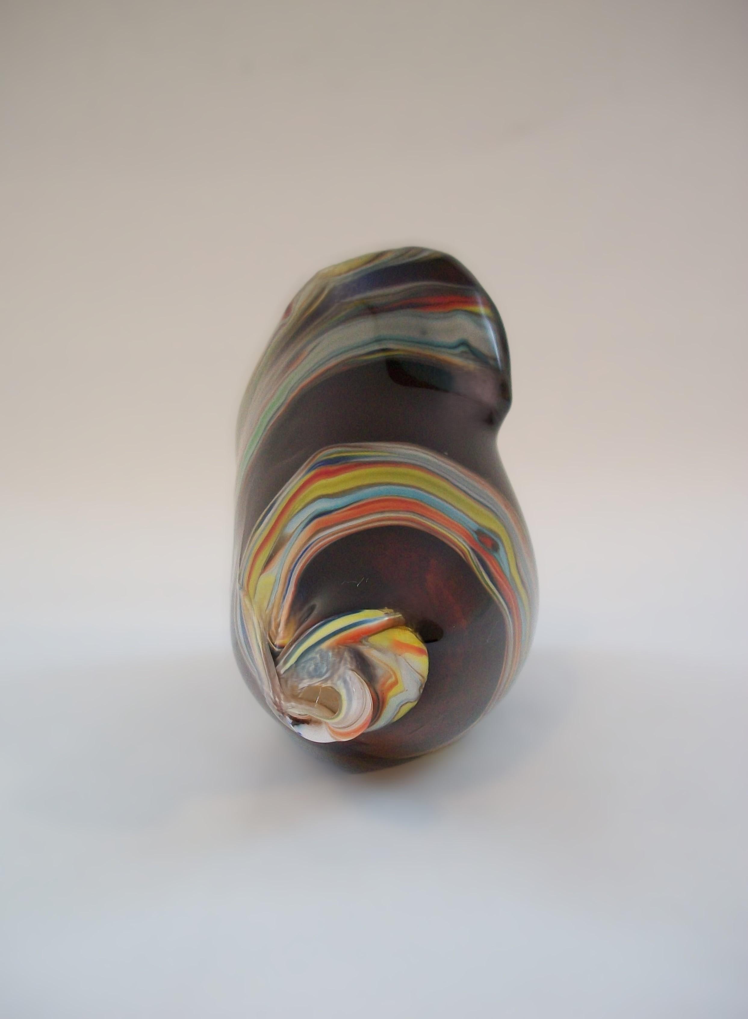 Vetro artistico Scultura in vetro a forma di conchiglia di Murano - Non firmata - Italia - Fine XX secolo in vendita
