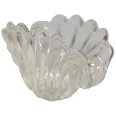 Hand Sculpted Shell Shape MURANO Glass Bowl 