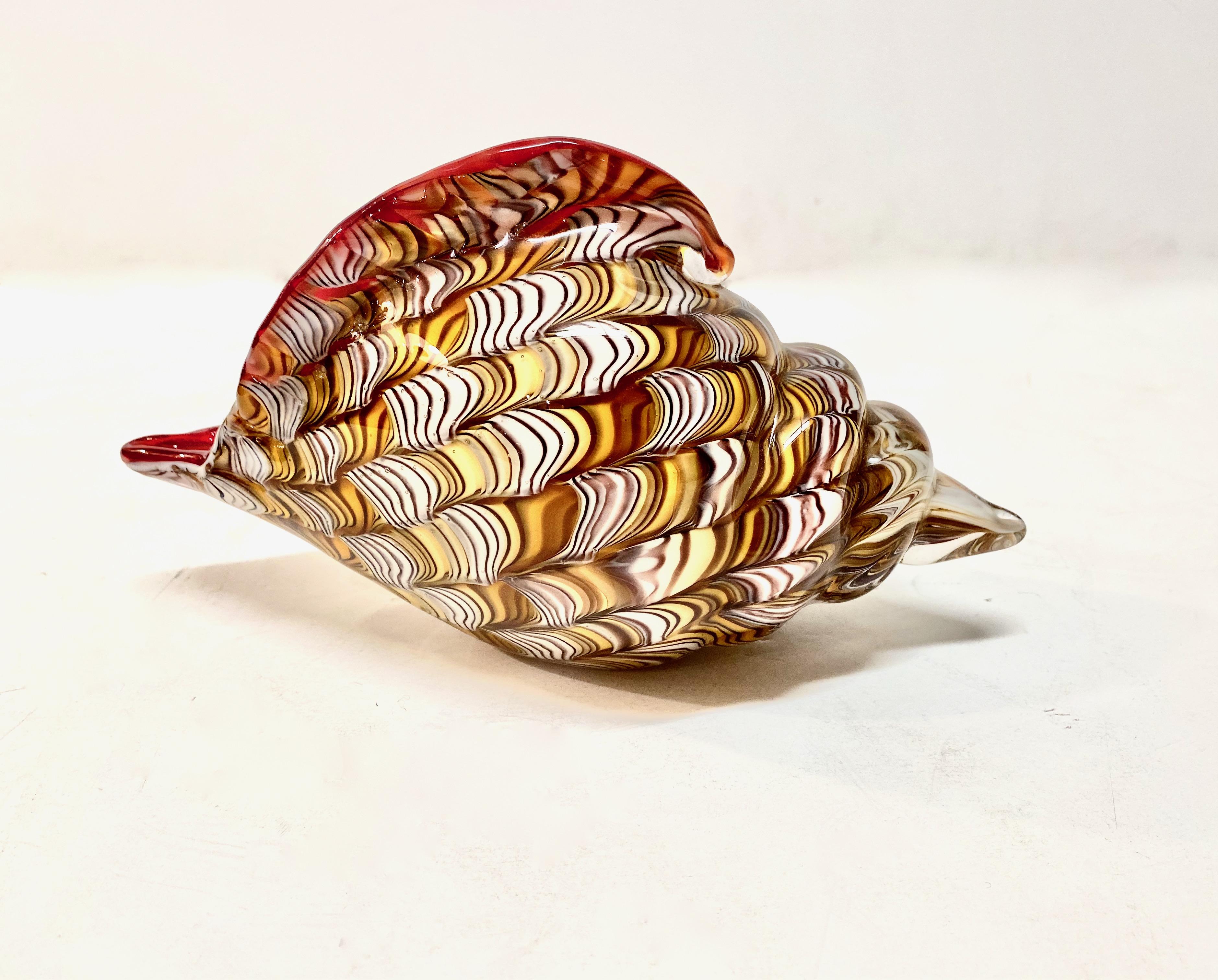 Mid-Century moderno Scultura di conchiglie di Murano in vendita