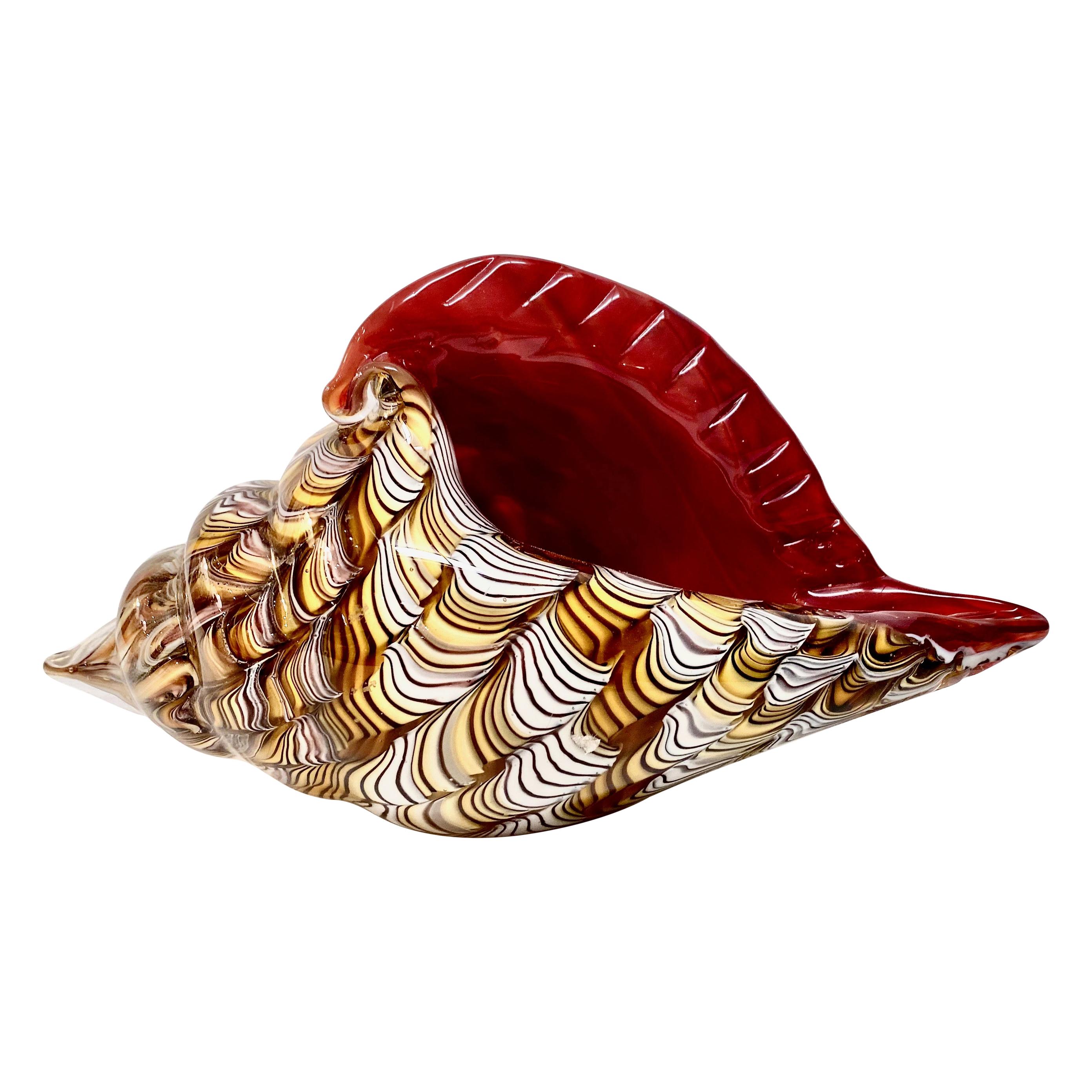 Murano Shell Sculpture For Sale