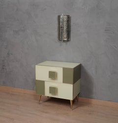 Murano Silver Art Glass Mid-Century Wall Light and Sconces, 2020