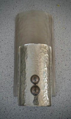 Murano Silver Art Glass Mid-Century Wall Light and Sconces, 2020