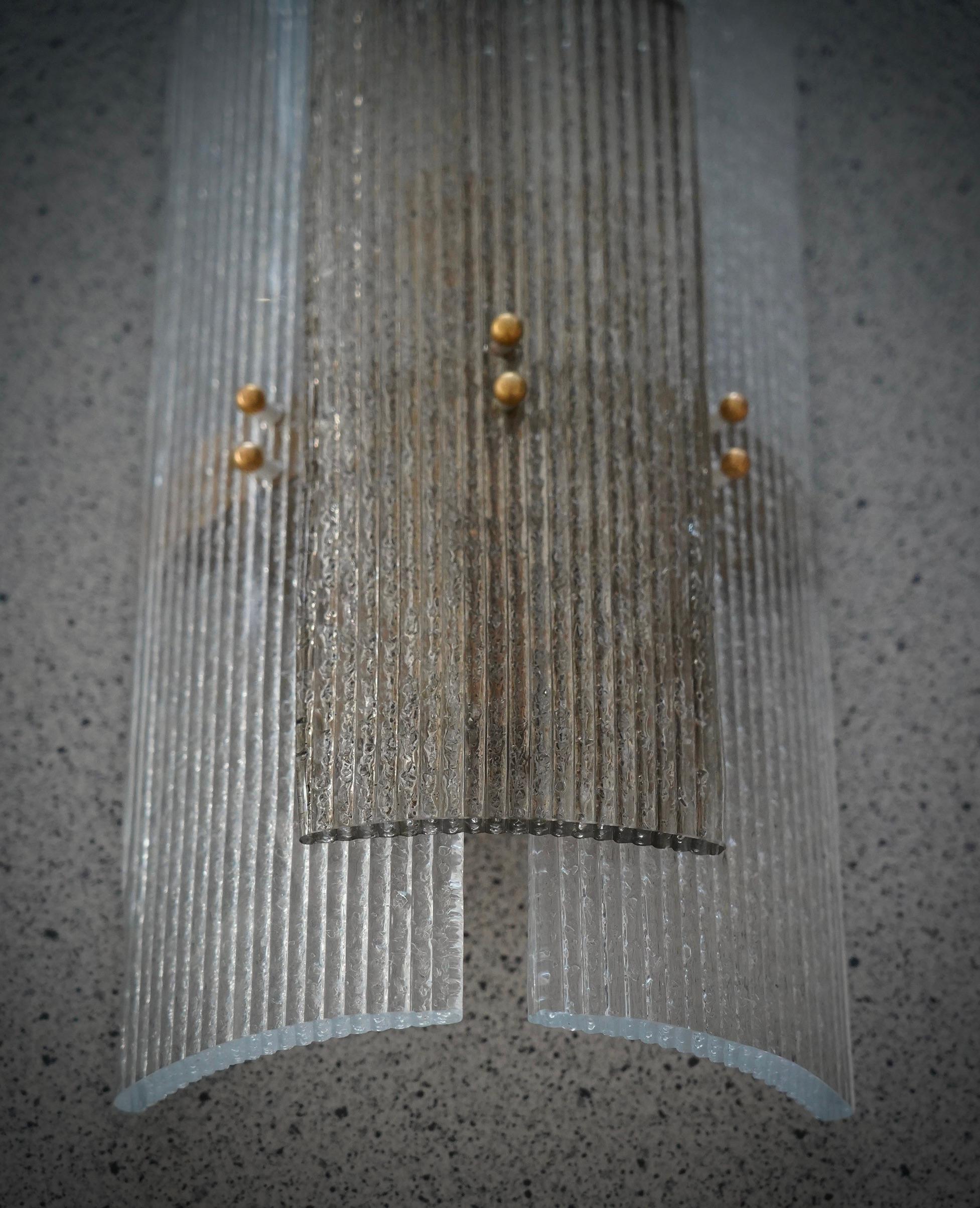 Apliques y Lámparas de Murano en vidrio ahumado y latón, 2020 Siglo XXI y contemporáneo en venta