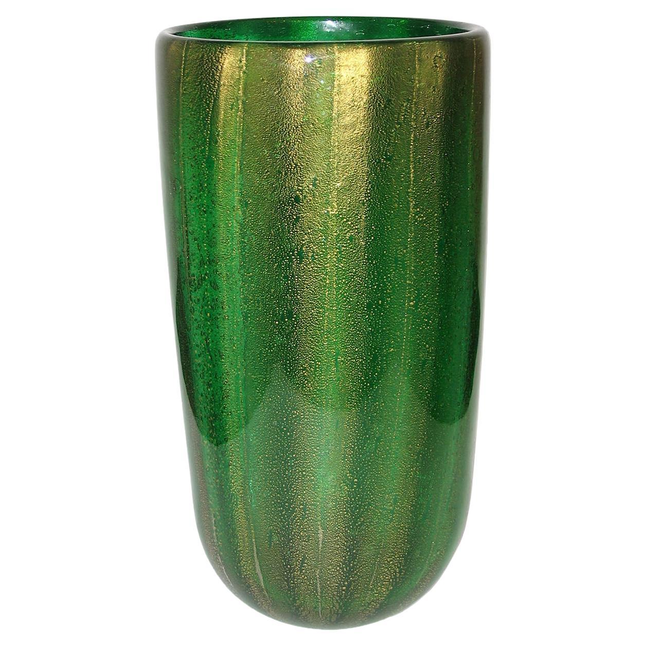 Murano Sommerso A Bollicine Vase, designed by Carlo Scarpa for Venini 1930s For Sale