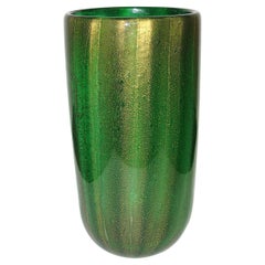Murano Sommerso, Vase aus Bollicine, entworfen von Carlo Scarpa für Venini, 1930er-Jahre
