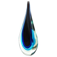 Murano Sommerso Art Glass by Flavio Poli