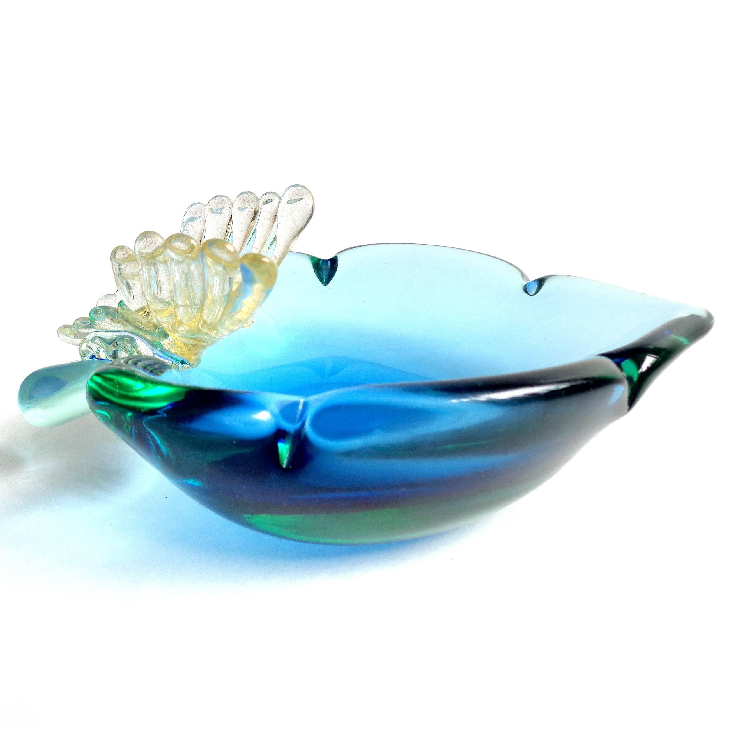 glass butterfly dish