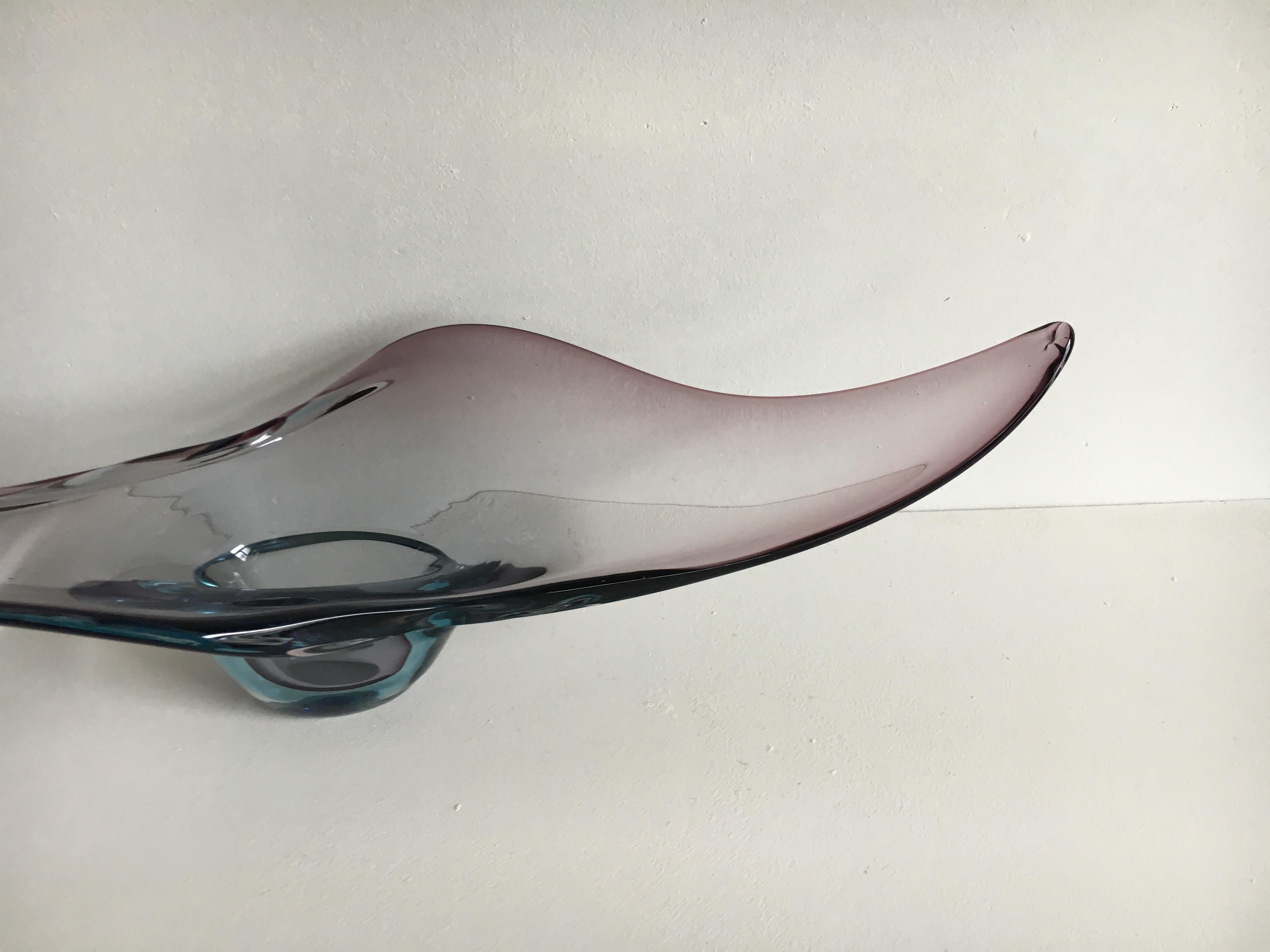 Verre de Murano Coupe en verre Murano Glass Sommerso, années 1960 en vente