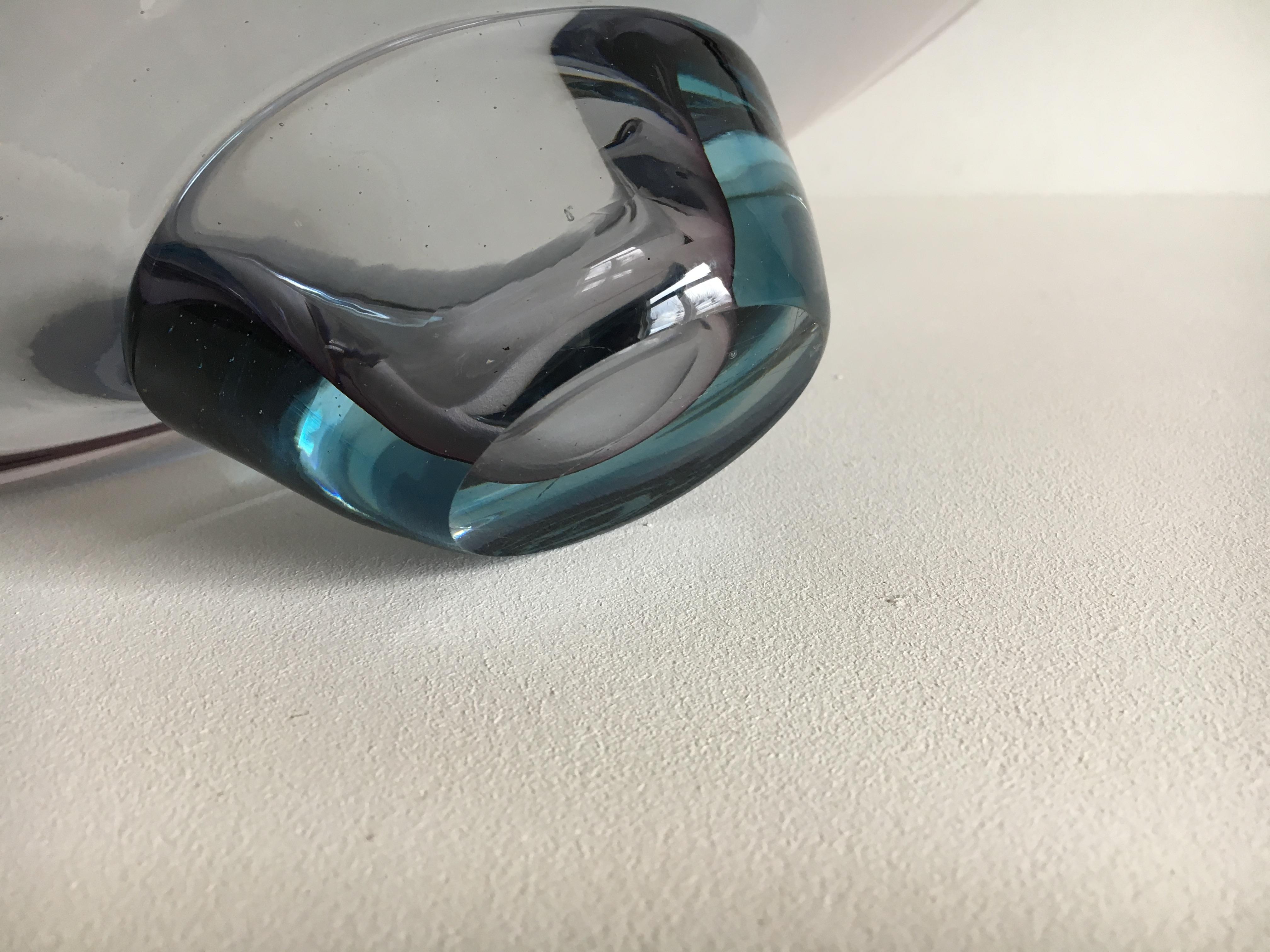 Coupe en verre Murano Glass Sommerso, années 1960 en vente 2