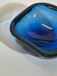 Murano Sommerso Glass Bowl Attributed to Flavio Poli for Seguso, Italy, 1960s