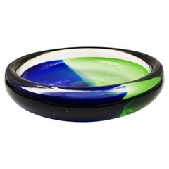 Bol en verre Sommerso de Murano de Venini des années 1960