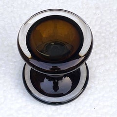 Murano Sommerso Glass Push and Pull Door Handles with Chrome, Circa 1970