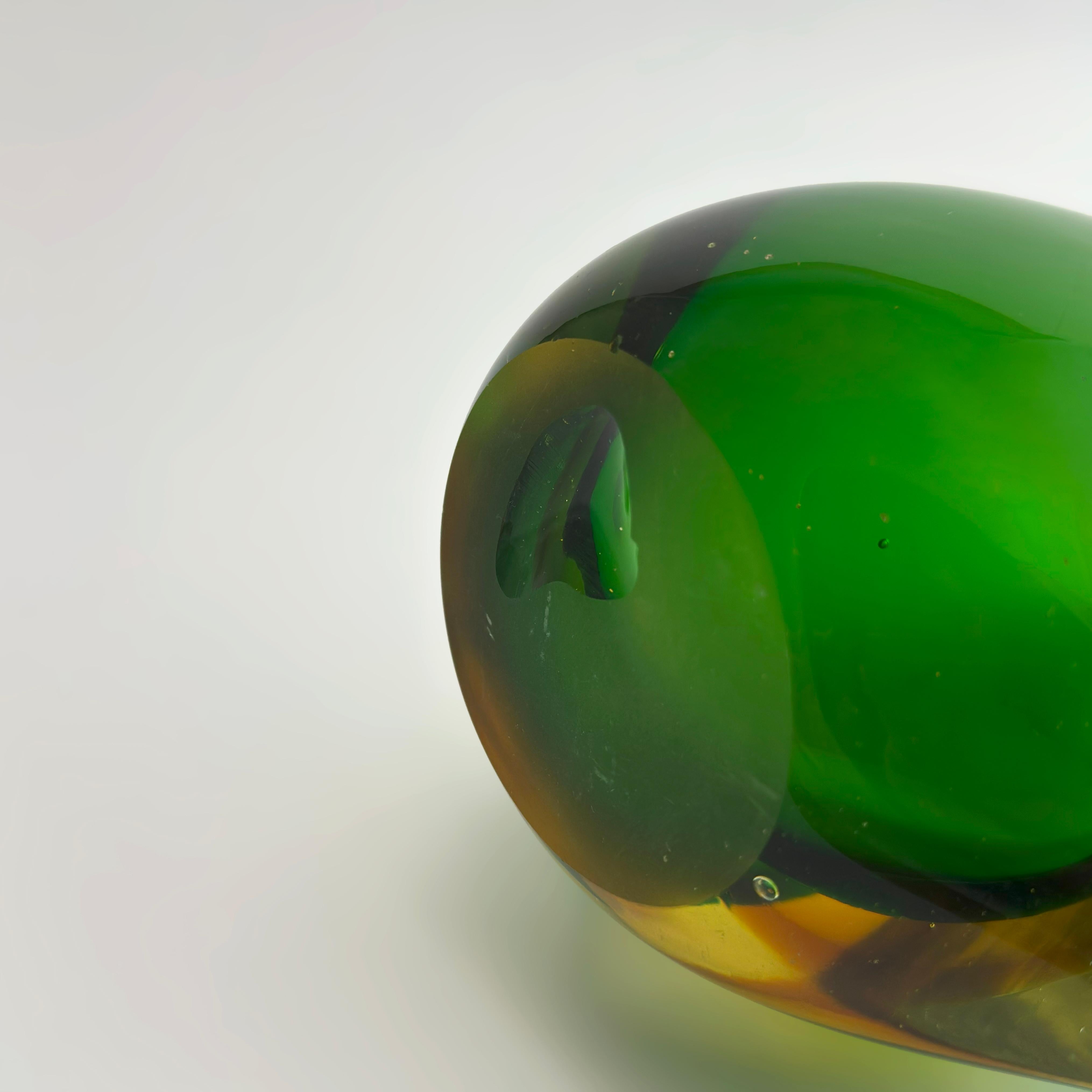 Murano Glass Murano Sommerso Glass Toucan Sculpture, circa 1960s For Sale