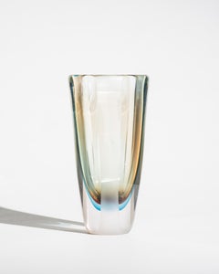 Murano Sommerso Glass Vase Attributed to Seguso Vetri d’Arte, 1970s