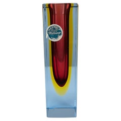 Murano Sommerso glass vase by Flavio Poli, 1960's