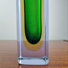 Murano Sommerso Glass Vase by Flavio Poli for Alessandro Mandruzzato, Italy 70s