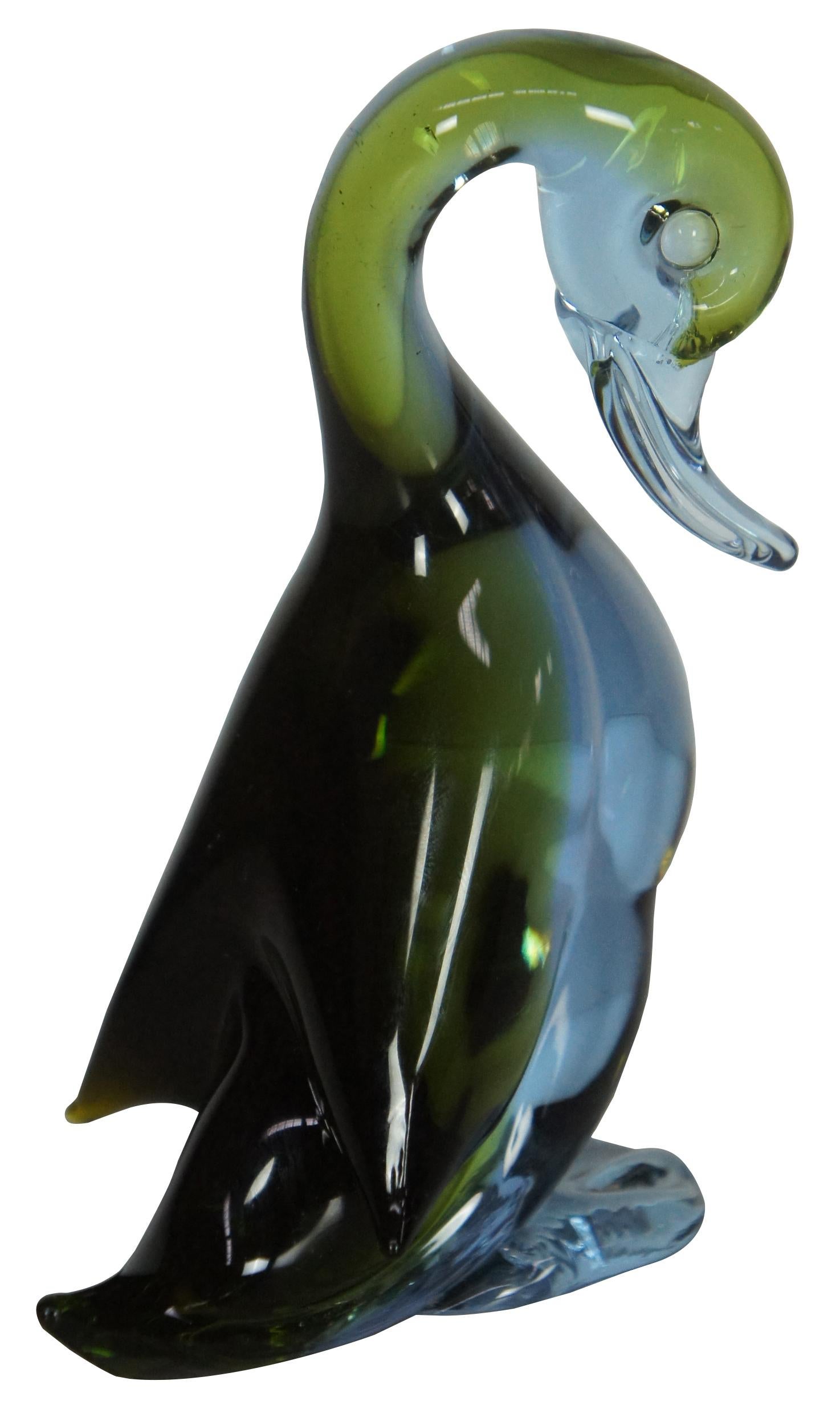 murano glass goose