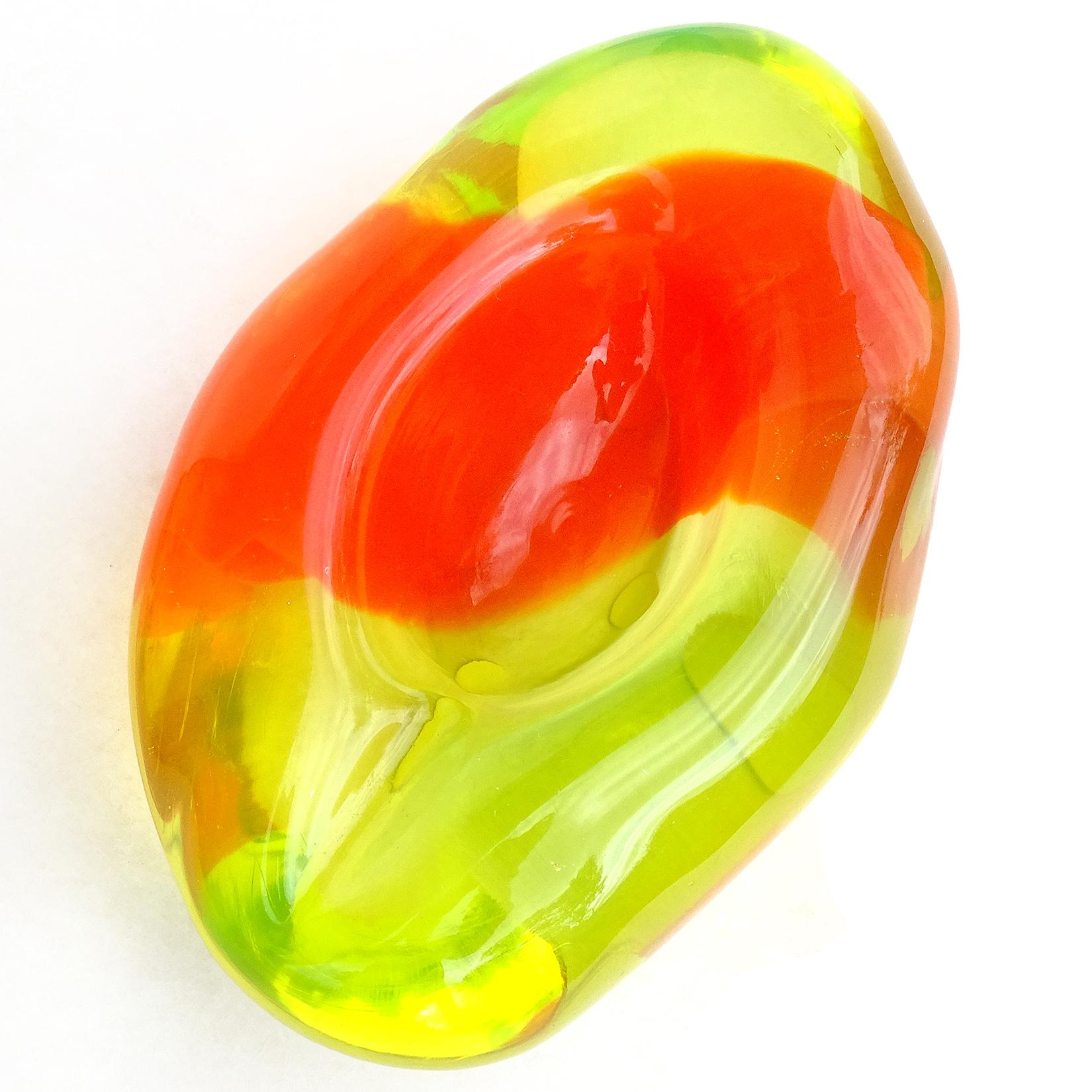 uranium glass cigar ashtray