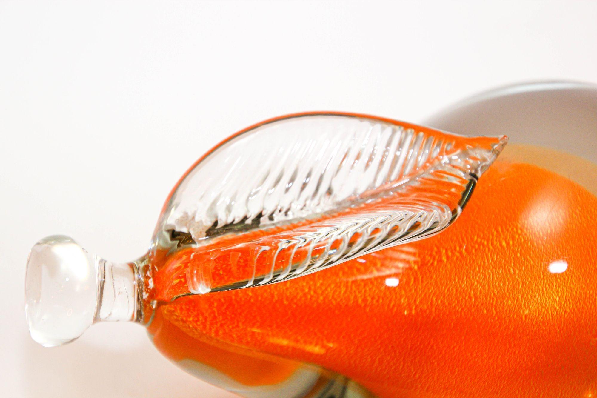 Murano Sommerso Pear by Alfredo Barbini Art Glass Decor 1950s en vente 4
