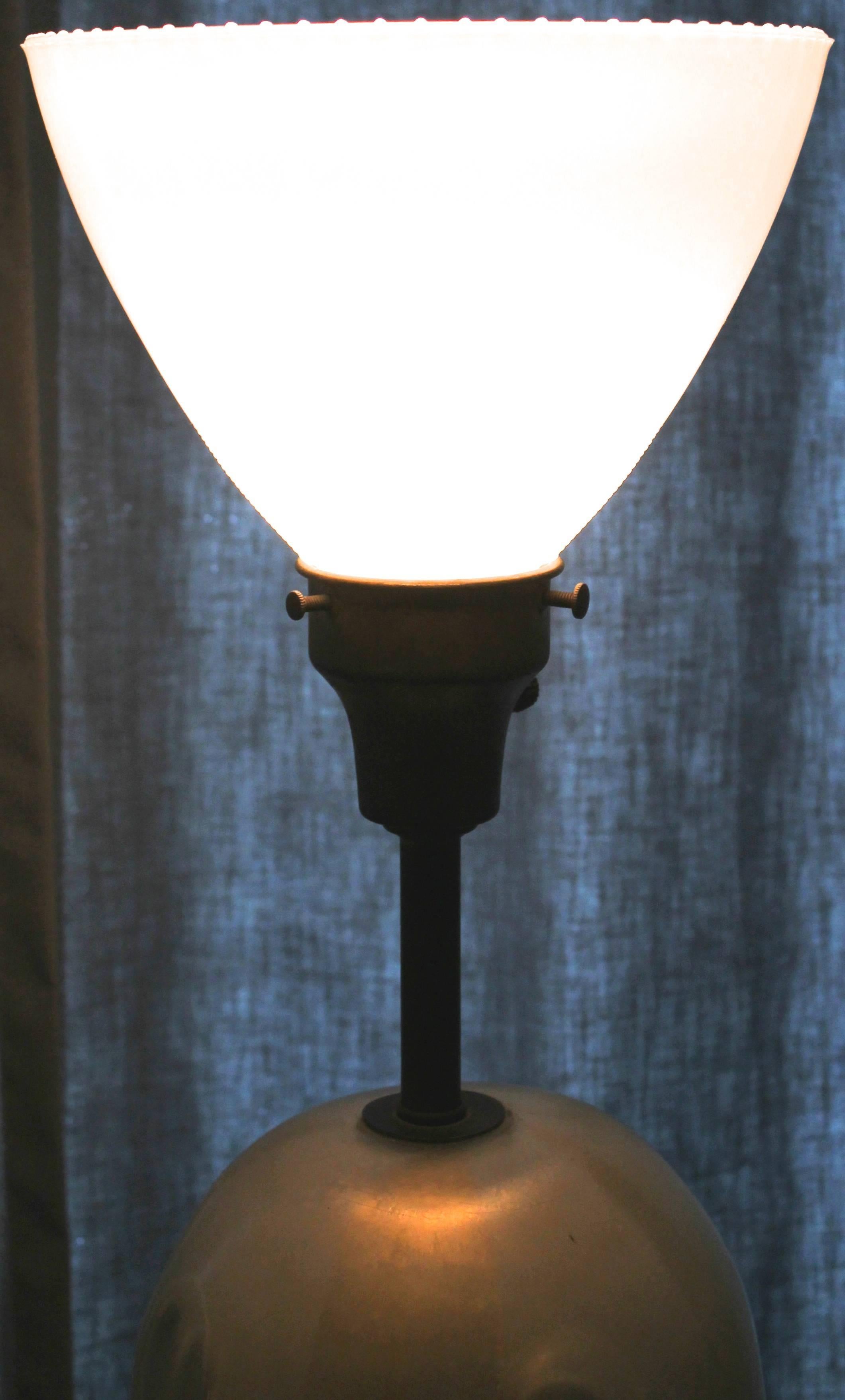 Mid-20th Century Murano Sommerso Table Lamp, Mazzega For Sale