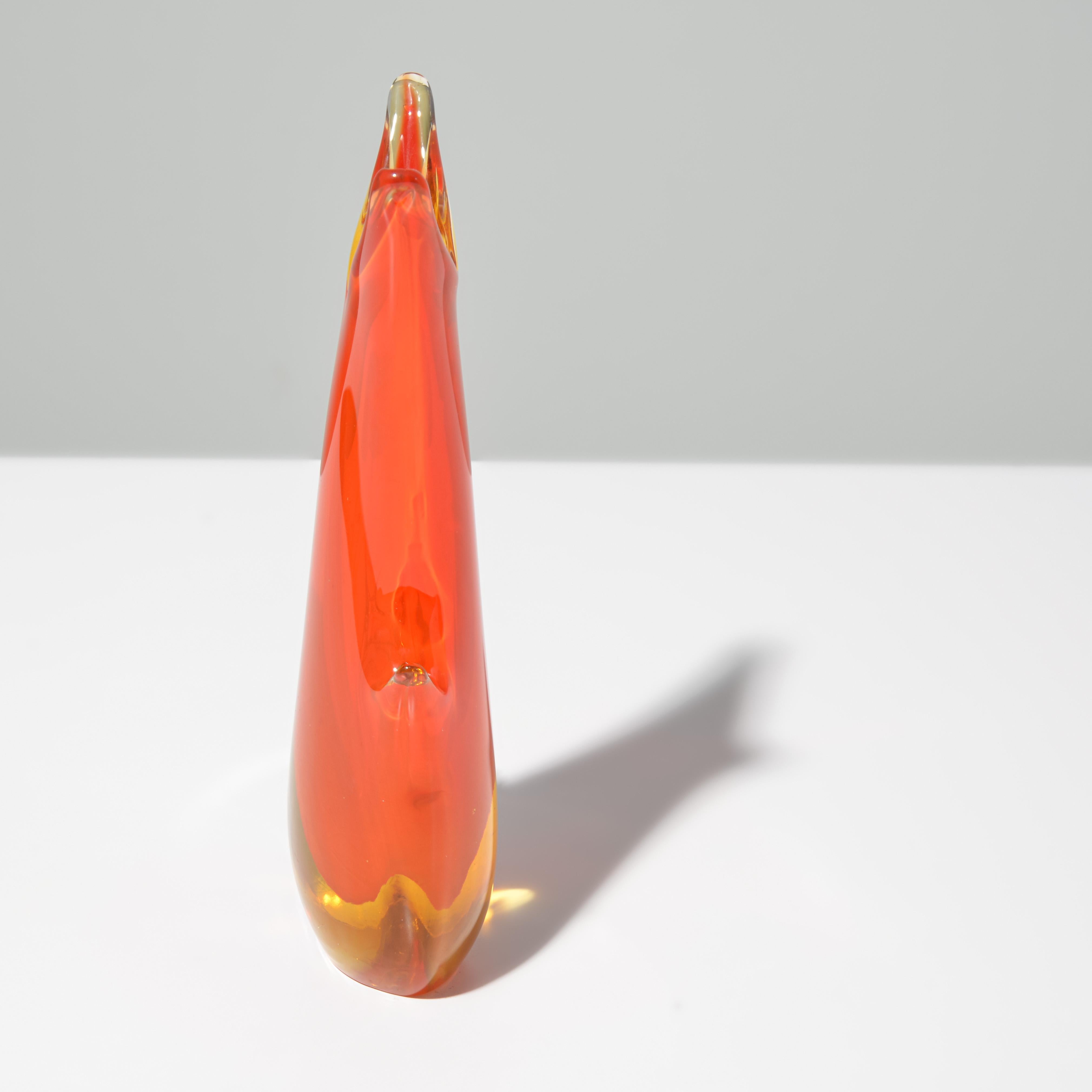 Italiano Vaso SOMMERSO Attribuito a Seguso Vetri d'Arte, Collection'S Pina in vendita