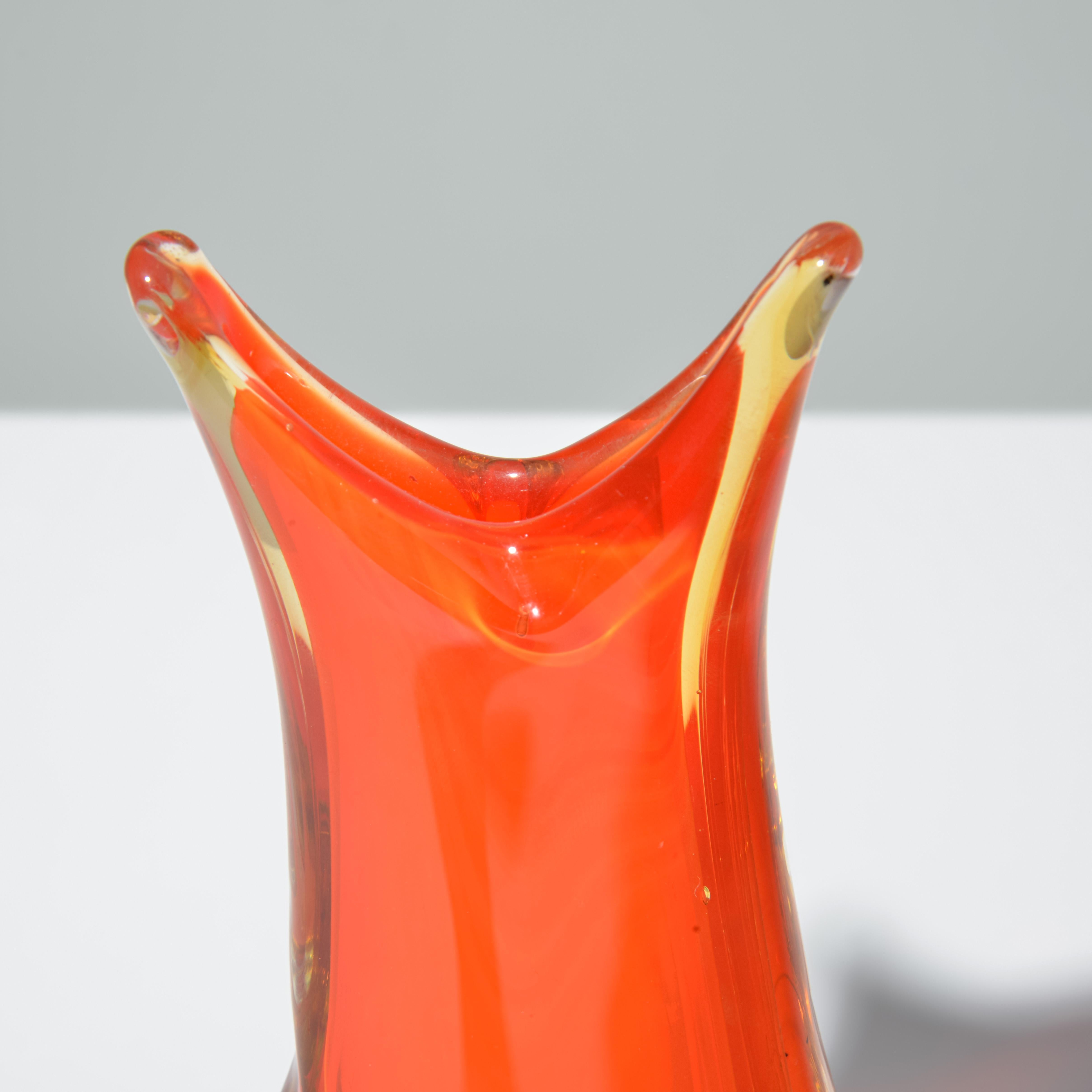 Vetro Vaso SOMMERSO Attribuito a Seguso Vetri d'Arte, Collection'S Pina in vendita