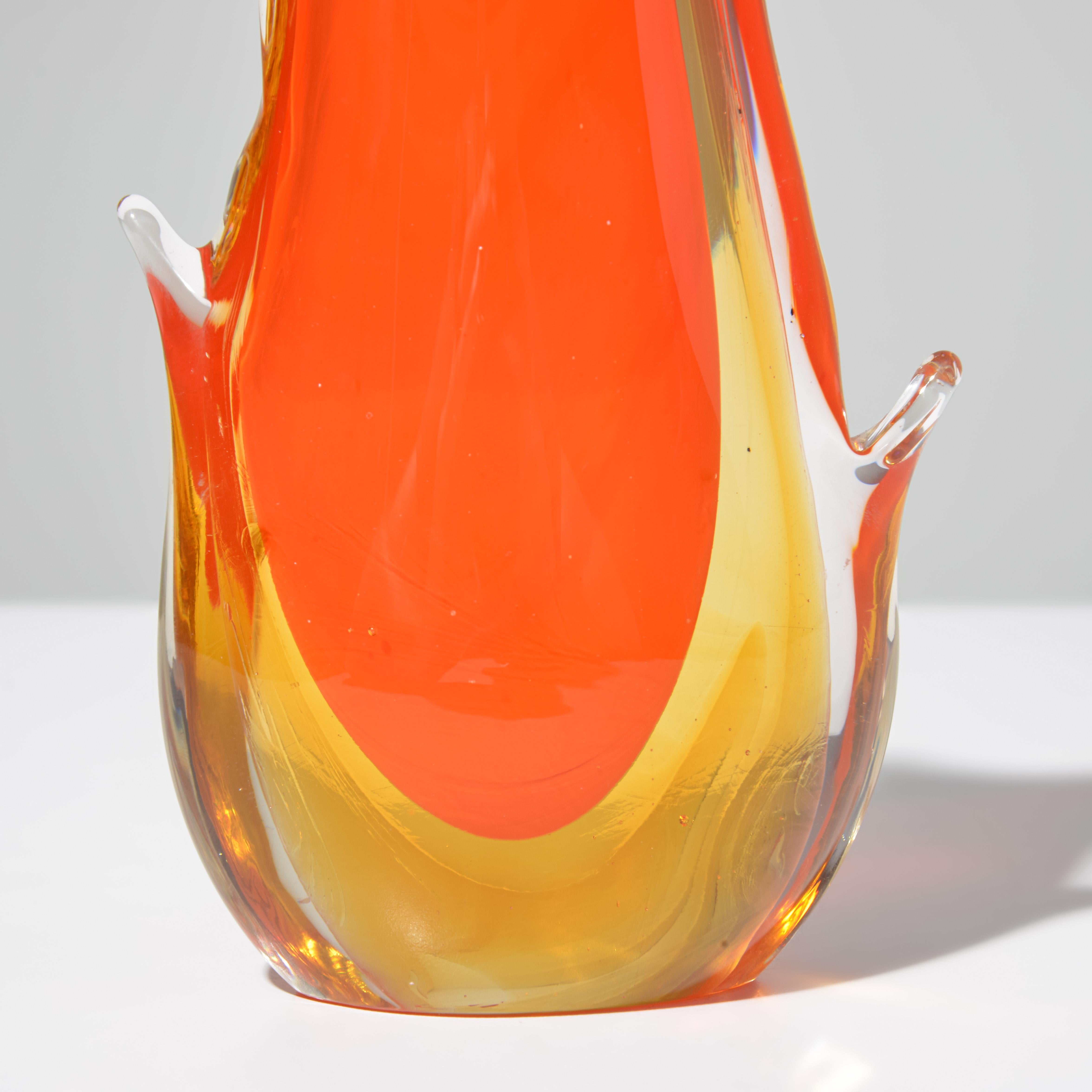 Vaso SOMMERSO Attribuito a Seguso Vetri d'Arte, Collection'S Pina in vendita 1