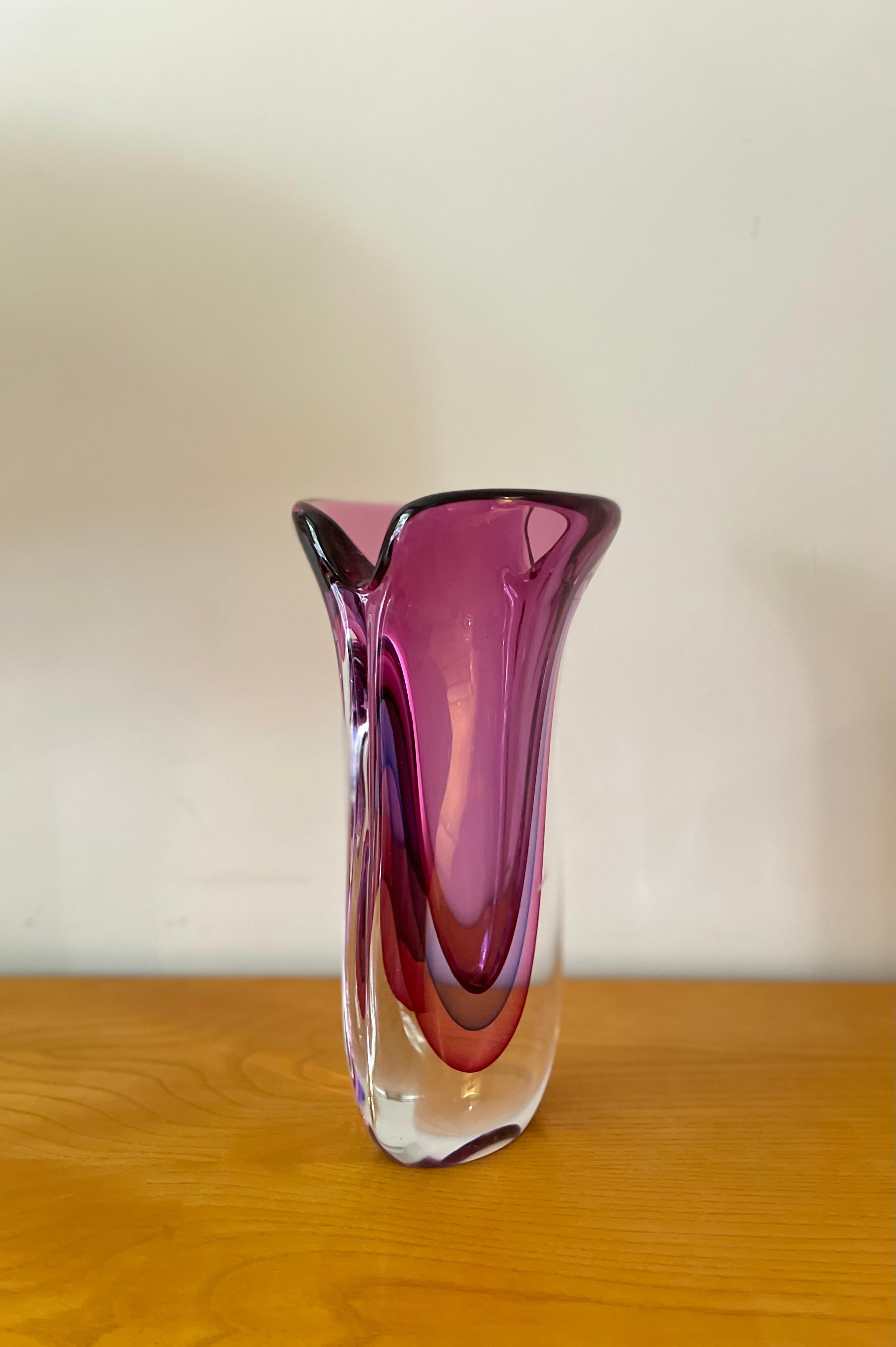Italiano Vaso Sommerso di Murano di Flavio Poli in vendita