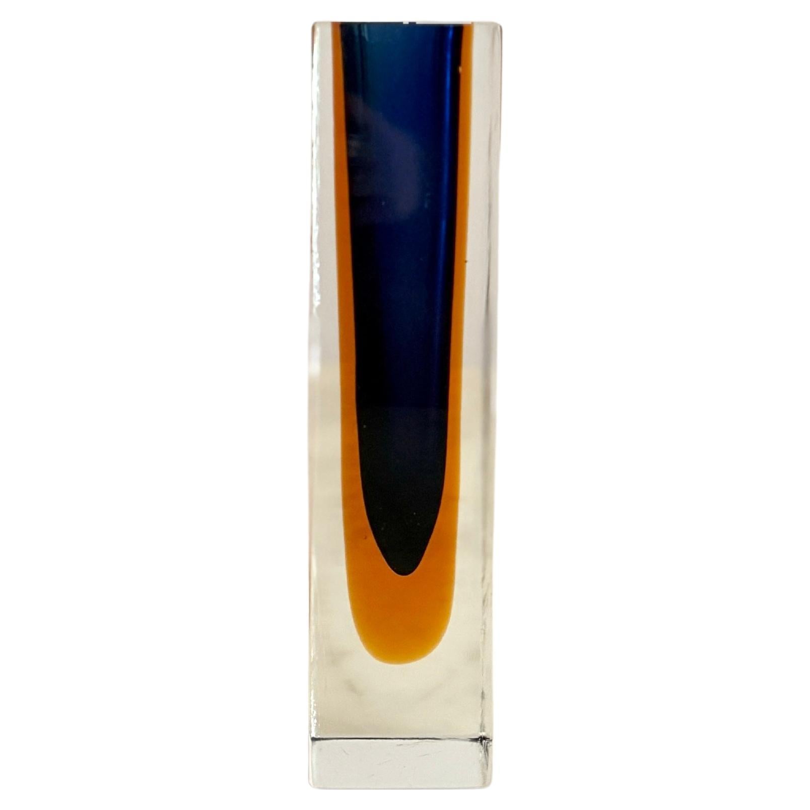 Murano Sommerso vase by Flavio Poli For Sale