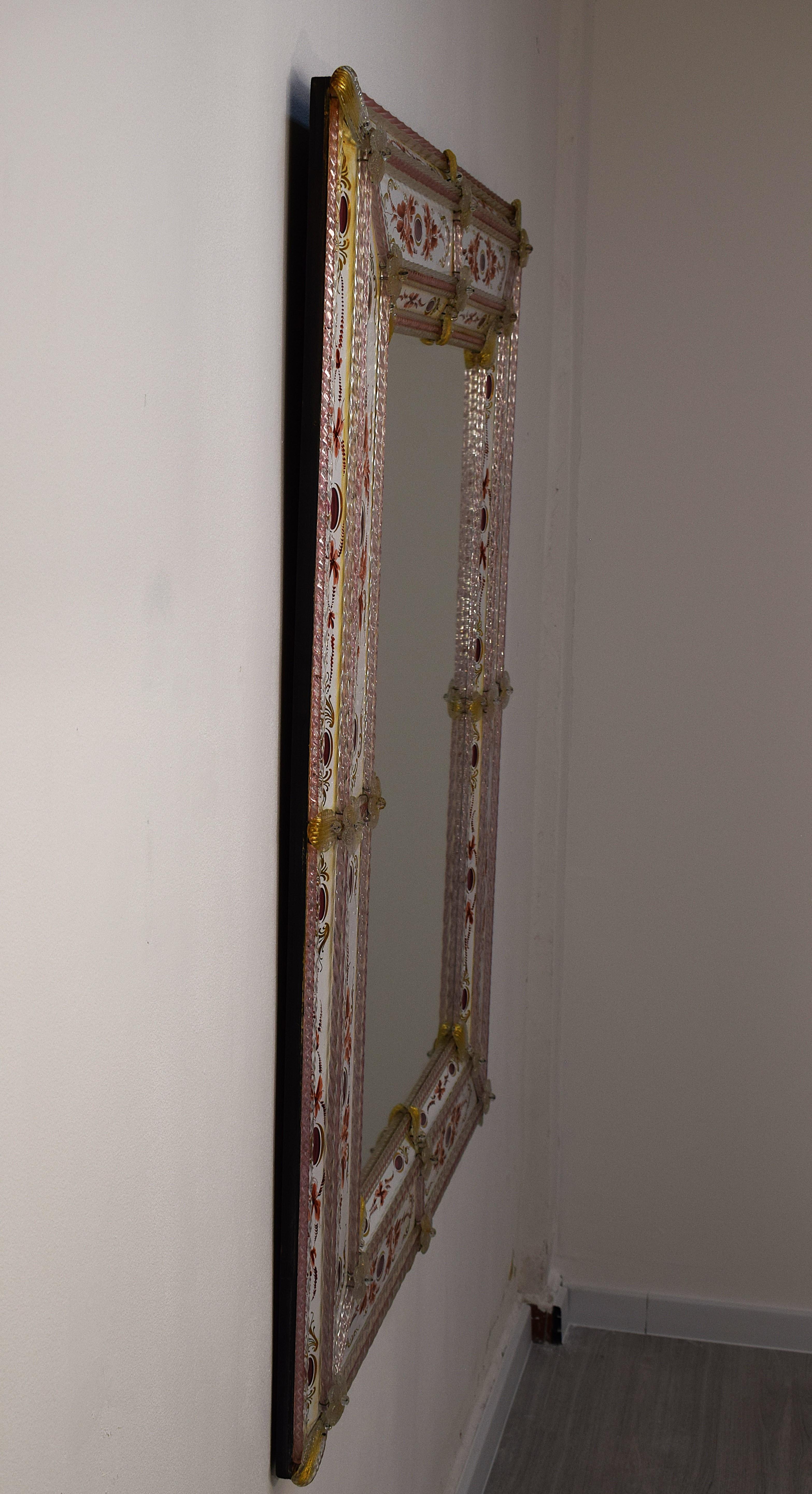 Murano - Miroir décoré, 1960 en vente 9