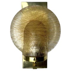 Vintage Murano Spherical Wall Lamp, Italy, 1970