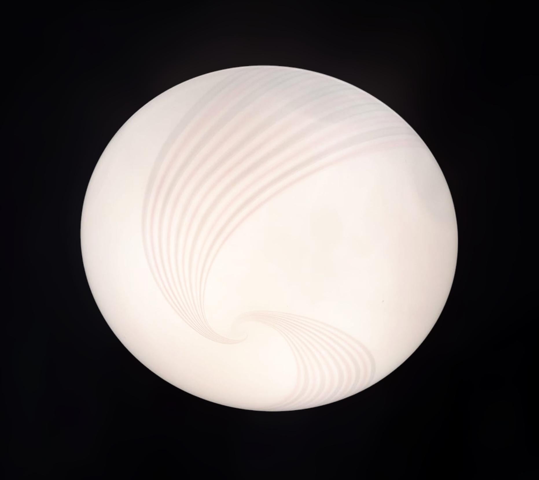 Murano Spiral Flush Mount For Sale 3