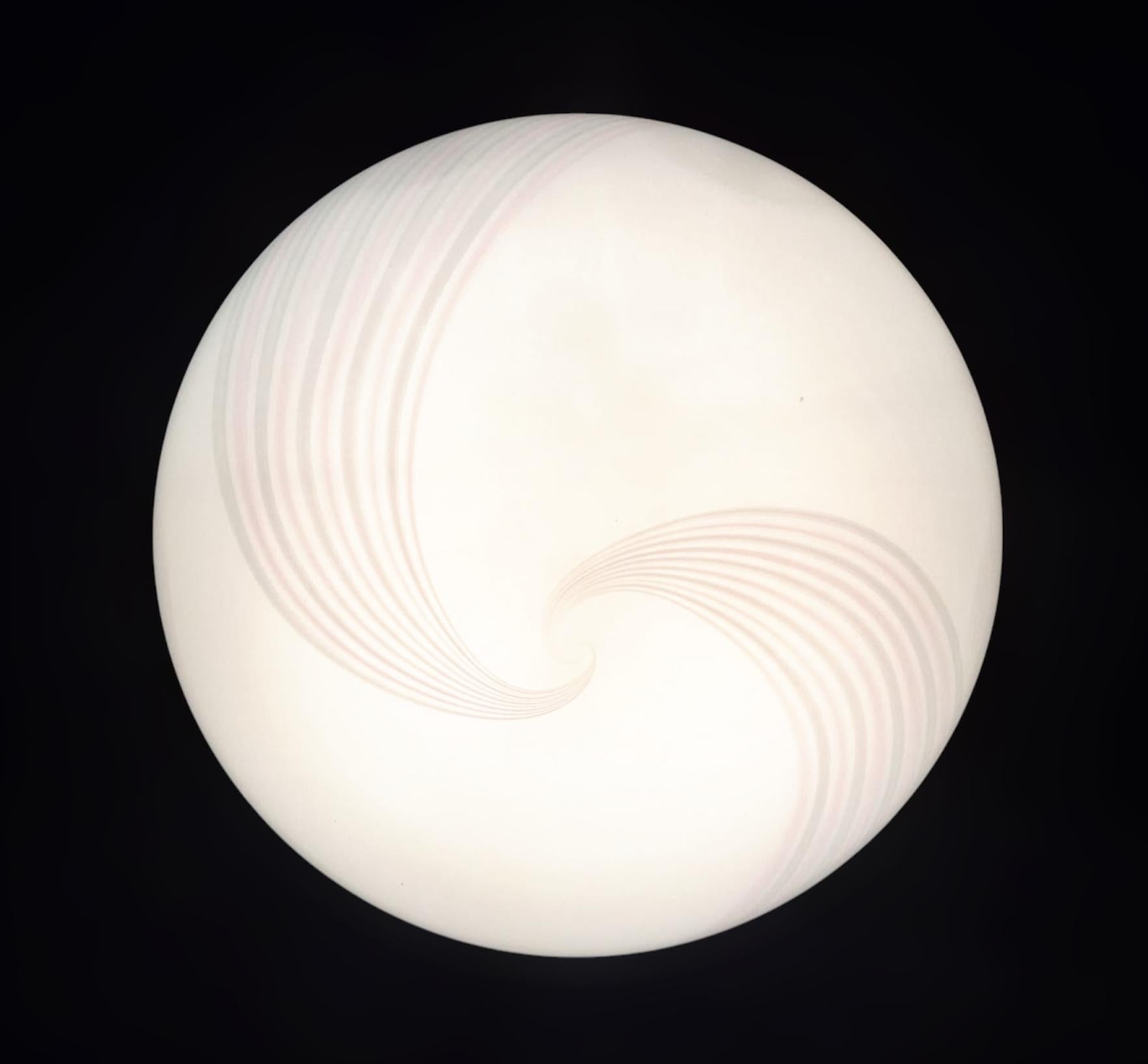 Murano Spiral Flush Mount For Sale 4