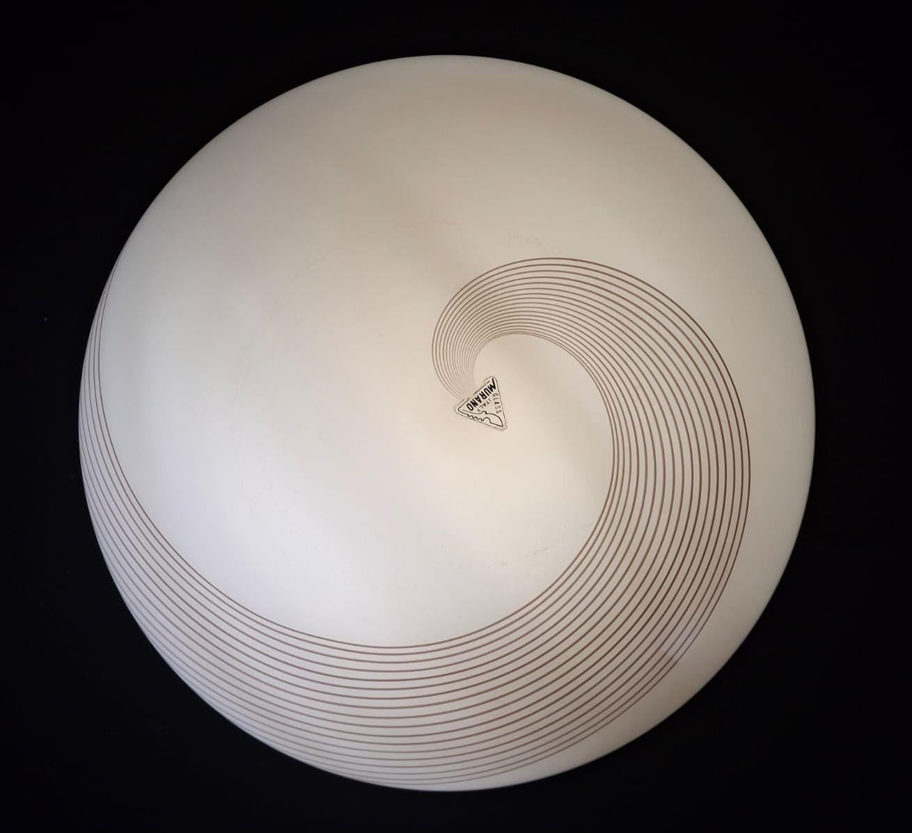Murano Spiral Flush Mount 1
