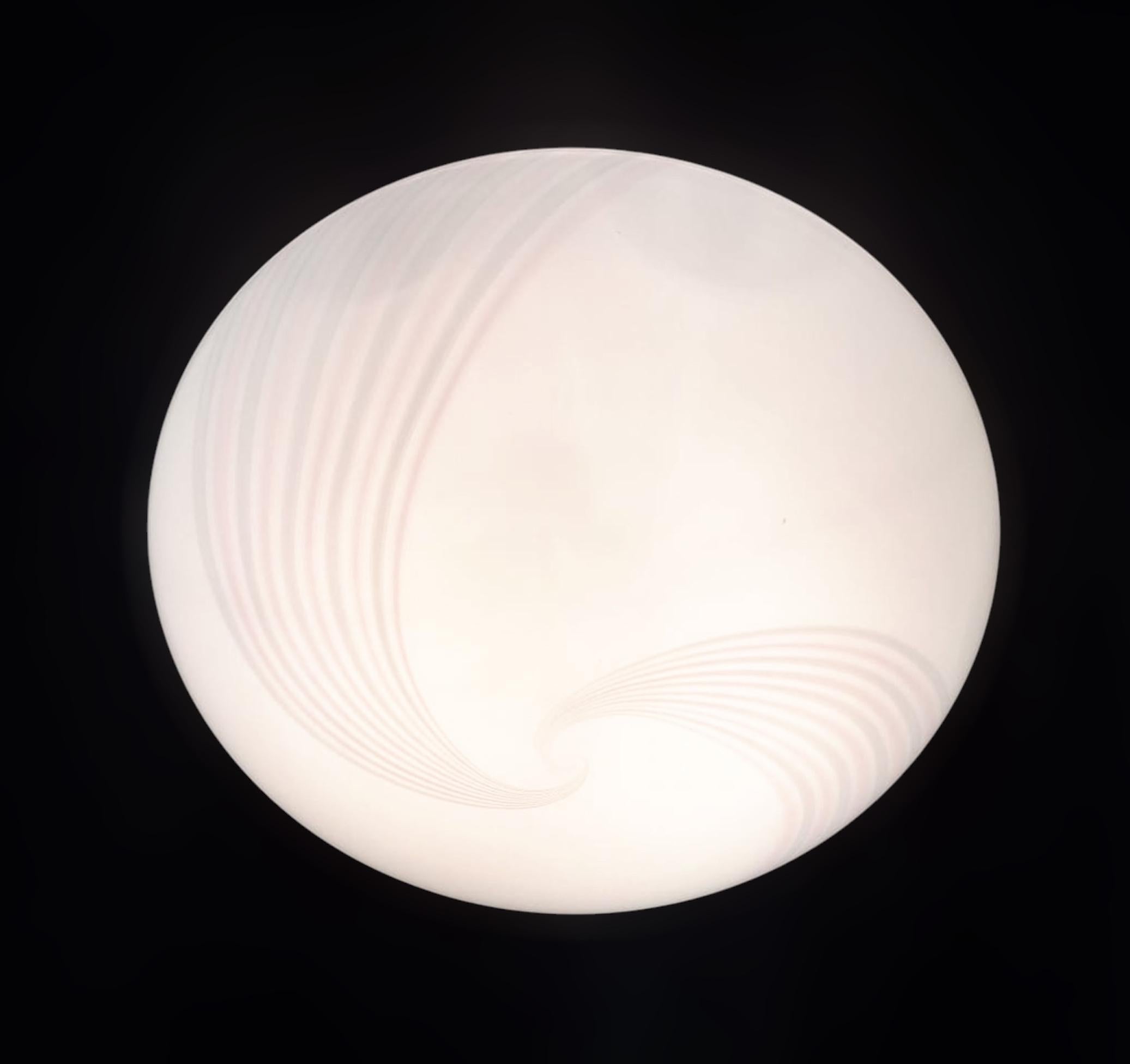 Murano Spiral Flush Mount For Sale 1
